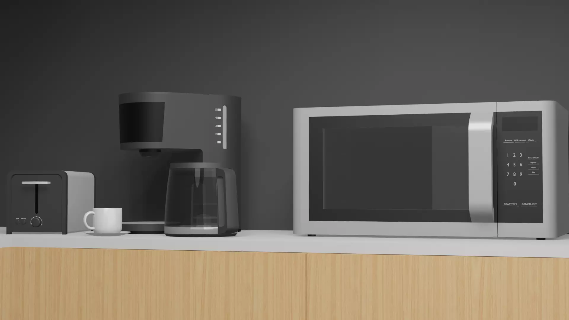 Kitchen Pack Low-poly 3D model_2