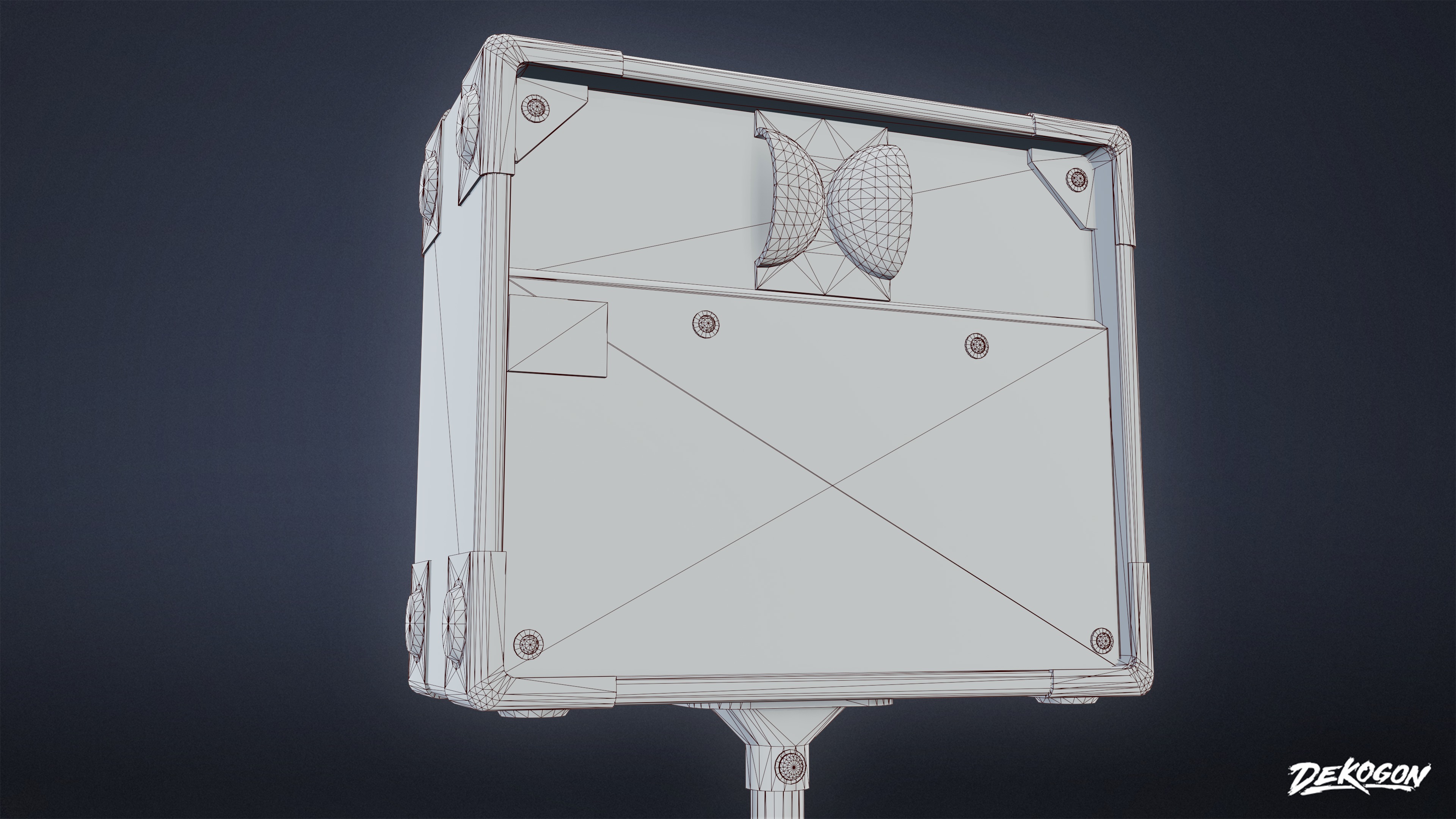JOBSITE - Speaker Set 01 - LOW POLY AND NANITE Low-poly 3D model_7