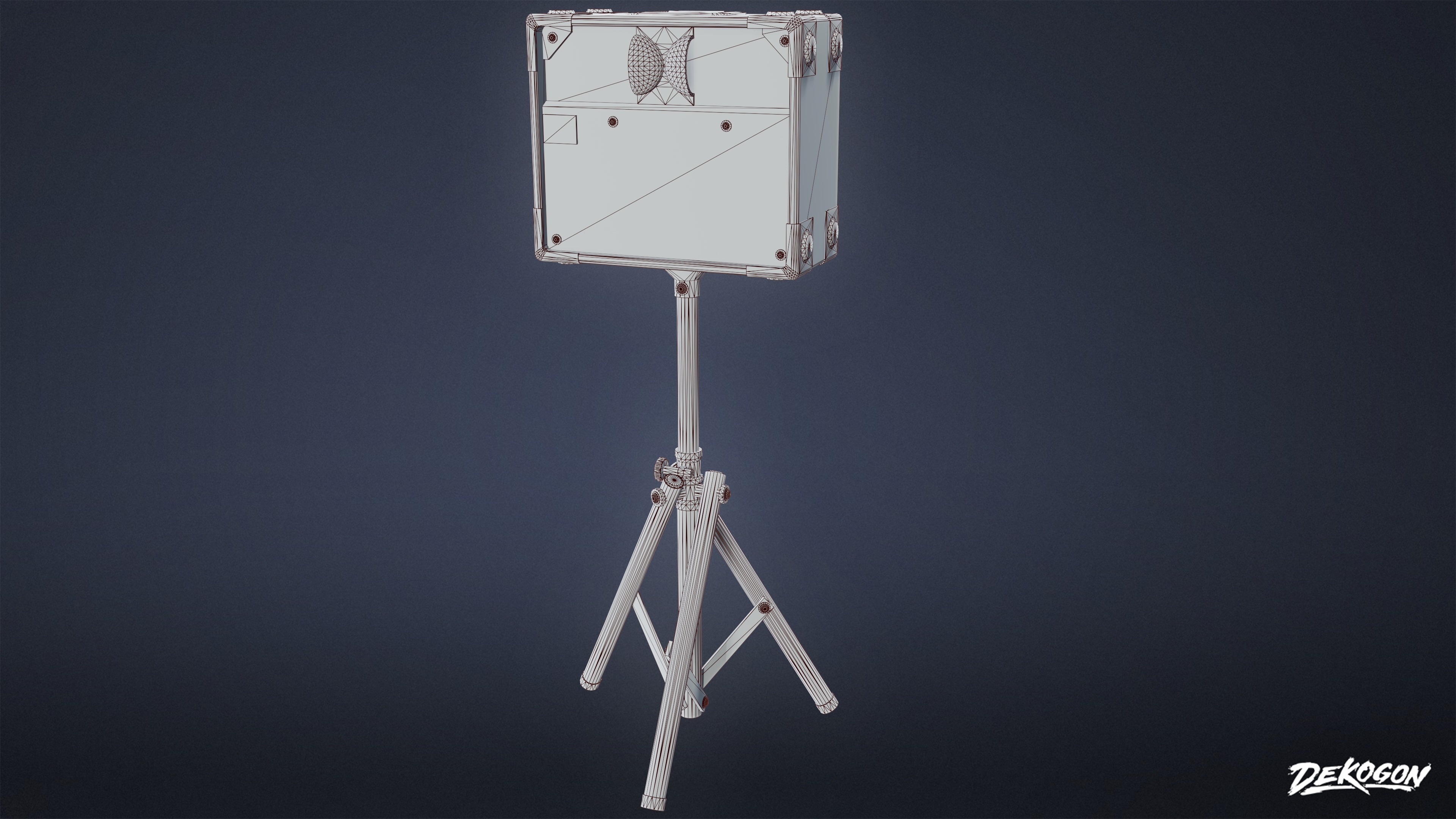 JOBSITE - Speaker Set 01 - LOW POLY AND NANITE Low-poly 3D model_8