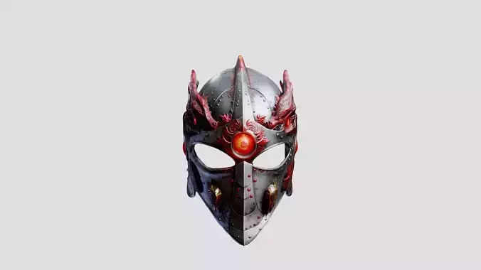 Red Dragon Armor Helm