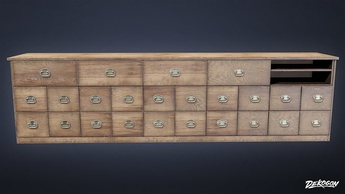 JOBSITE - Store Counter Shelves 01 - LOW POLY AND NANITE