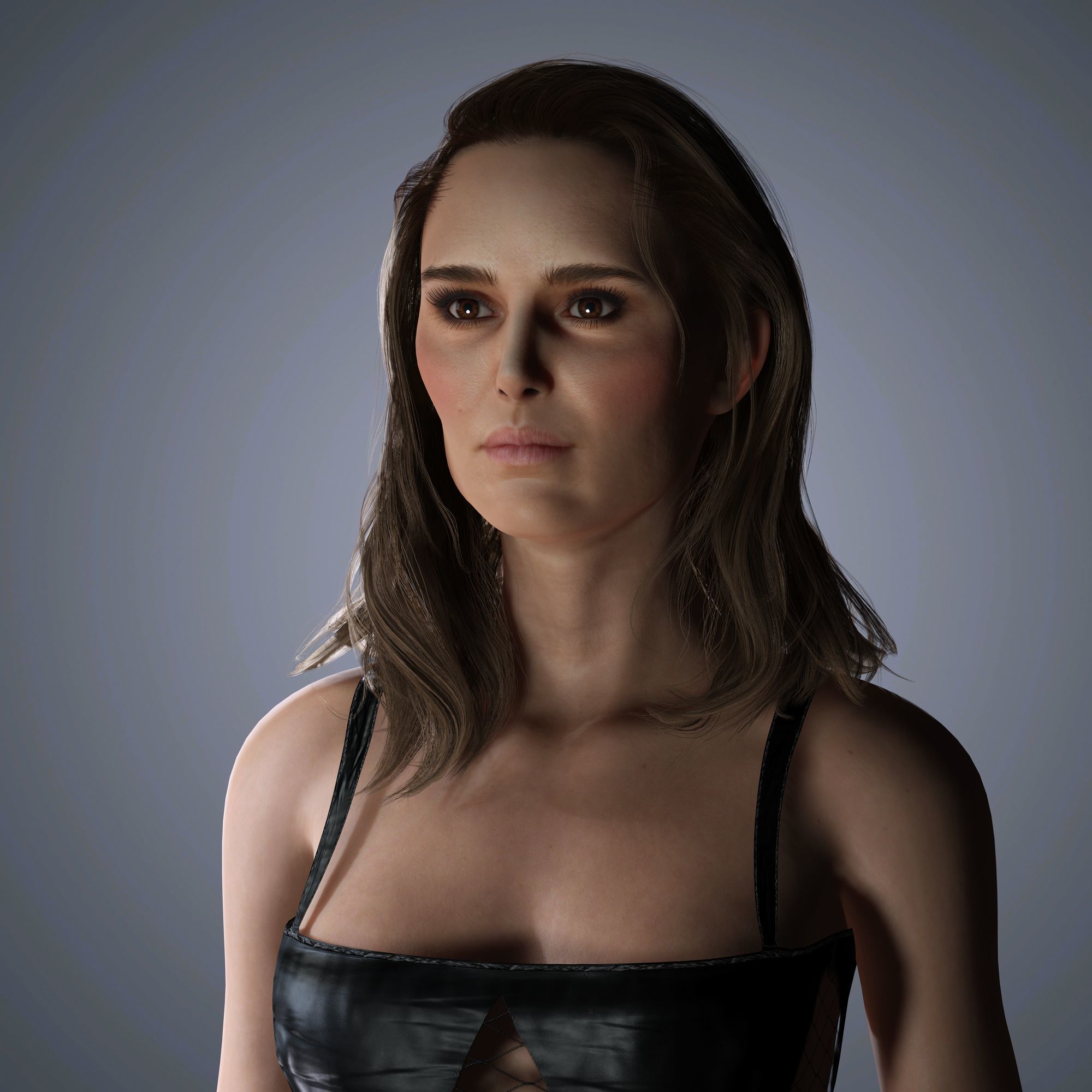Natalie Portman Character 3D Model Low-poly 3D model_5