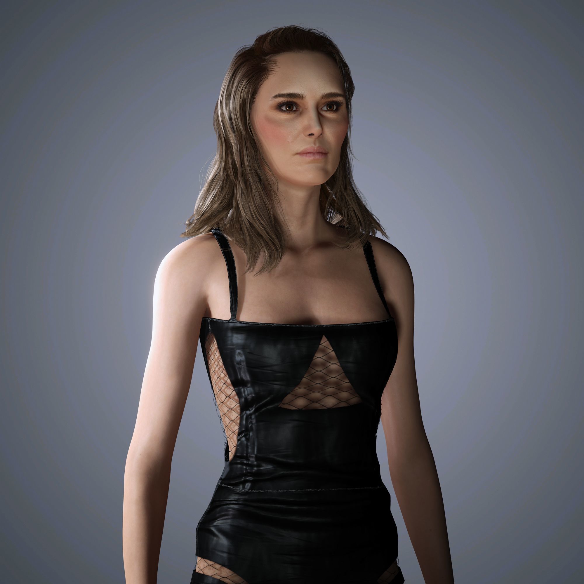 Natalie Portman Character 3D Model Low-poly 3D model_9