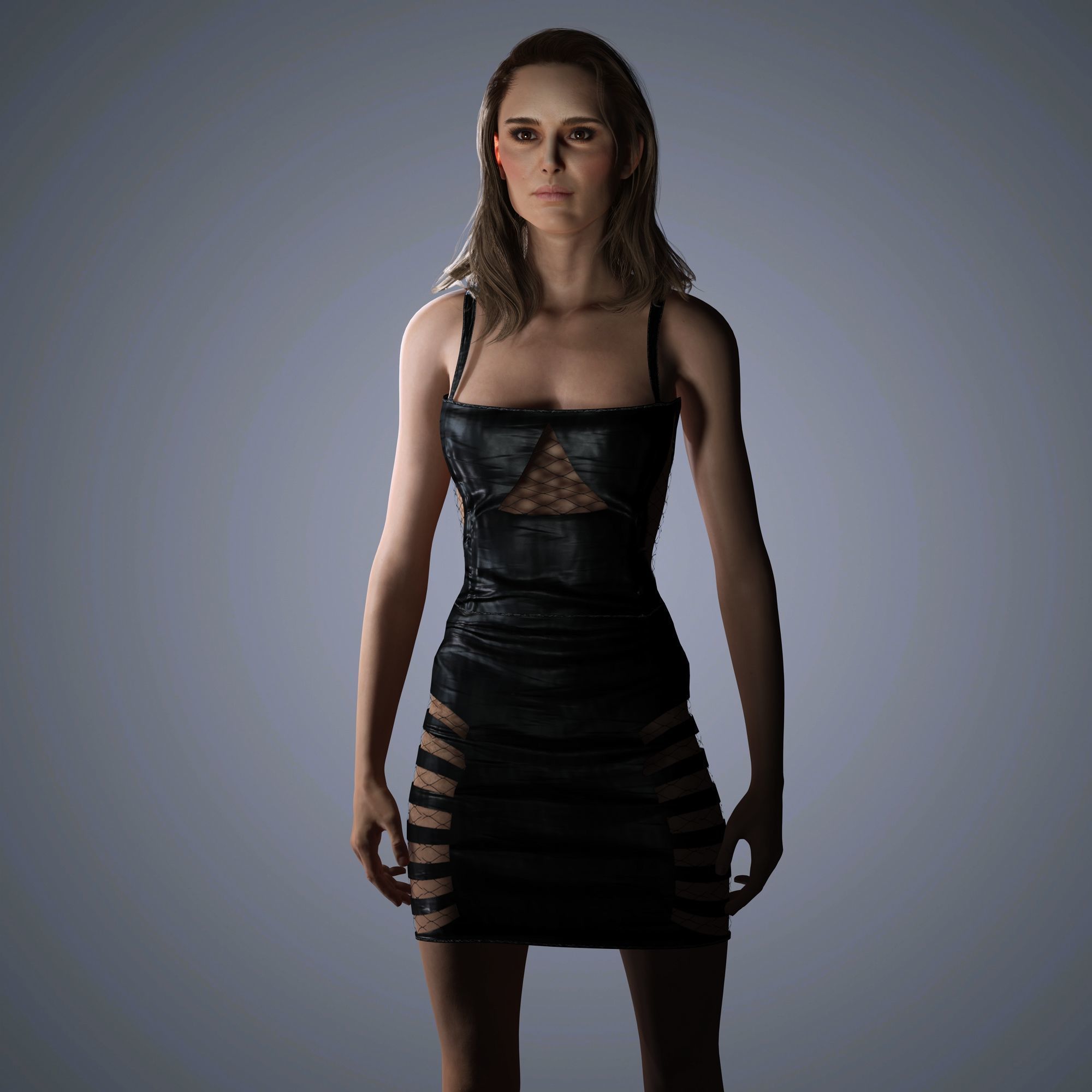 Natalie Portman Character 3D Model Low-poly 3D model_7