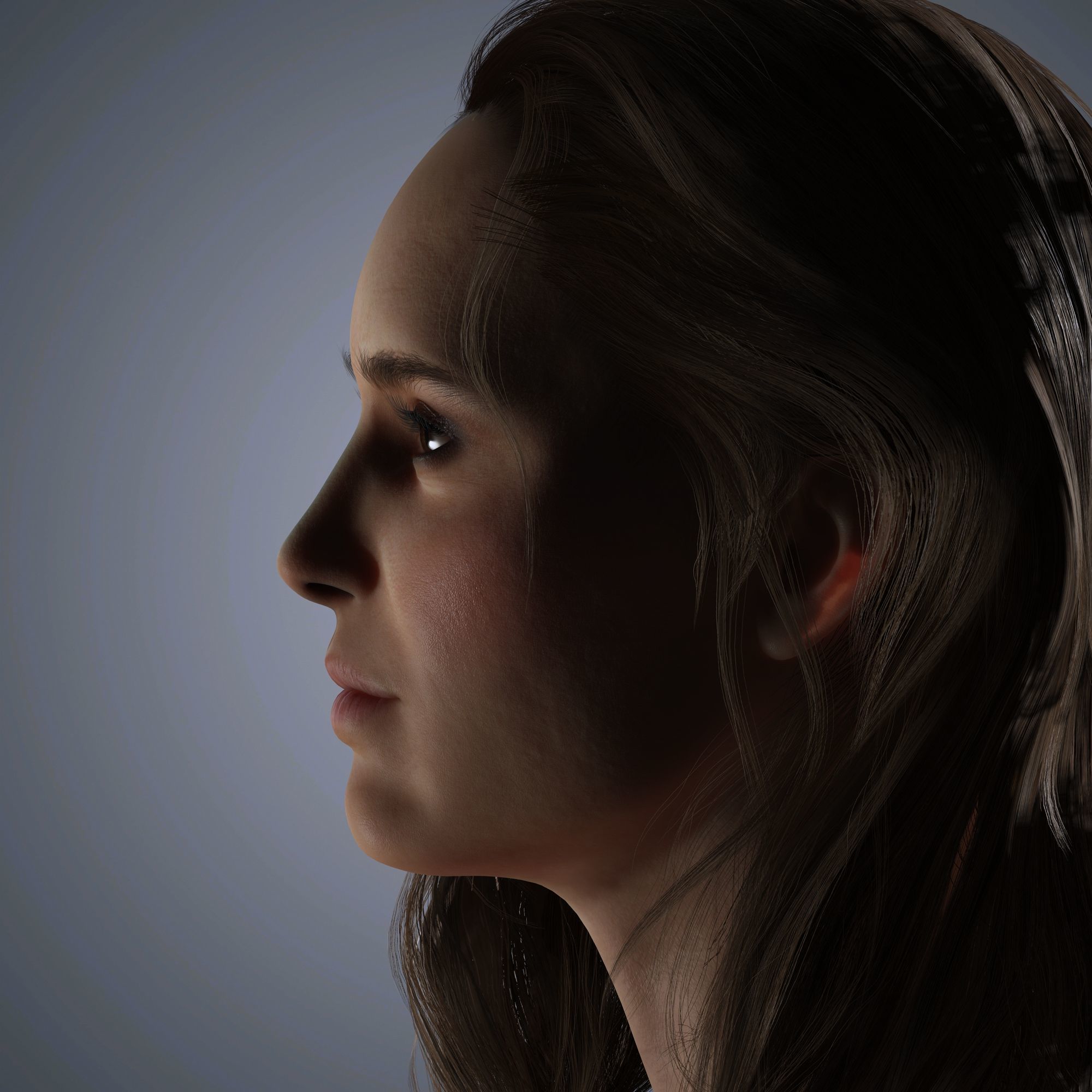 Natalie Portman Character 3D Model Low-poly 3D model_2