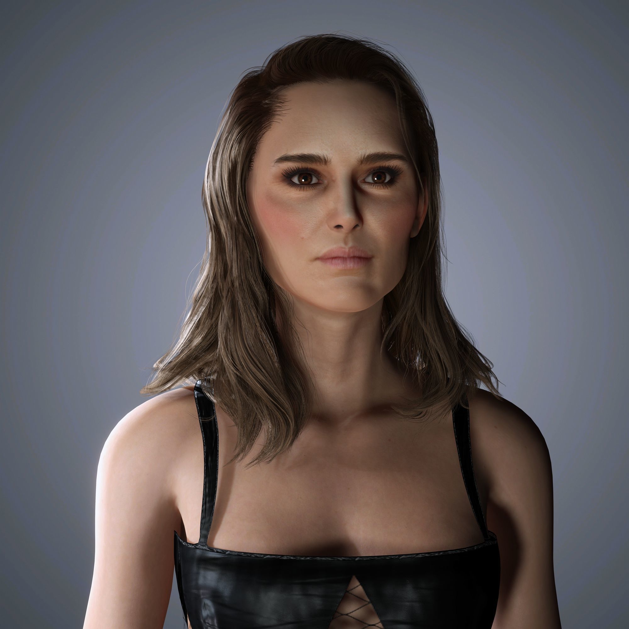 Natalie Portman Character 3D Model Low-poly 3D model_4