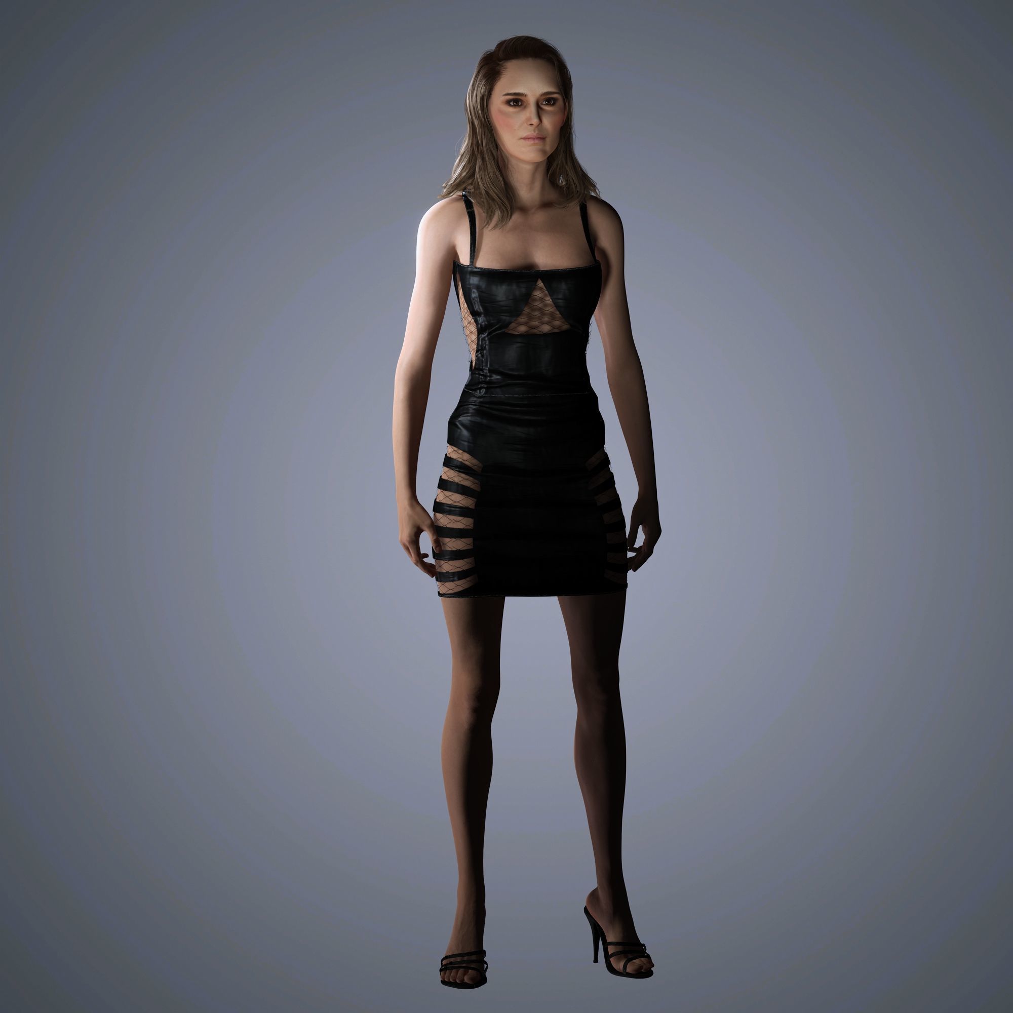 Natalie Portman Character 3D Model Low-poly 3D model_6