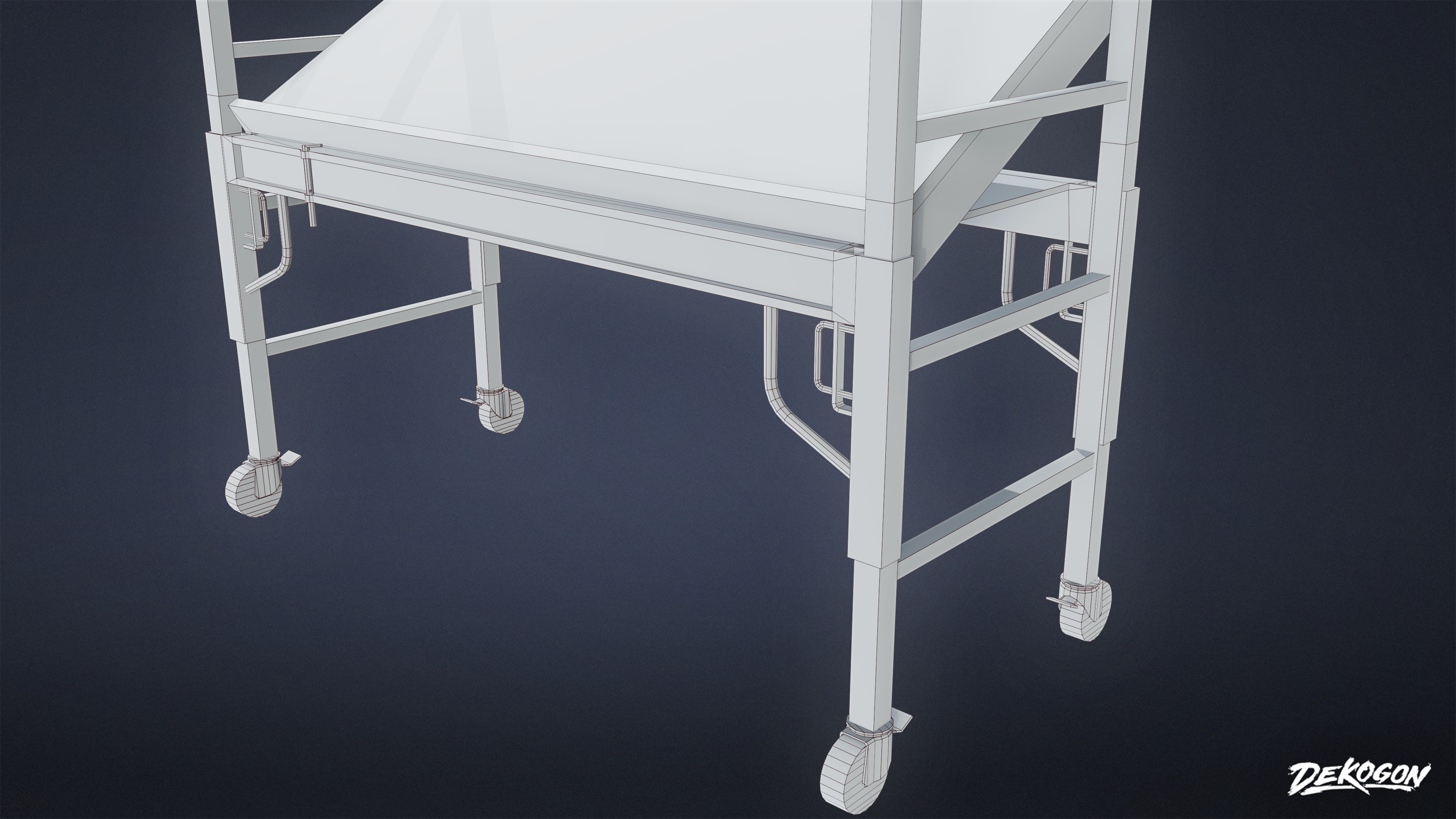 JOBSITE - Table Board 01 - LOW POLY AND NANITE Low-poly 3D model_7