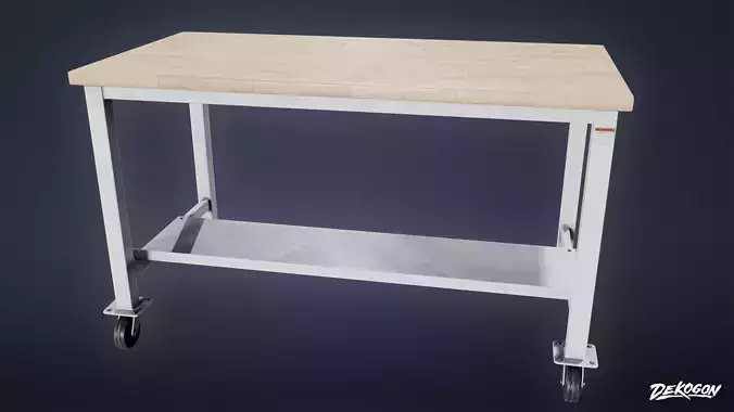 JOBSITE - Table Board 01 - LOW POLY AND NANITE Low-poly 3D model