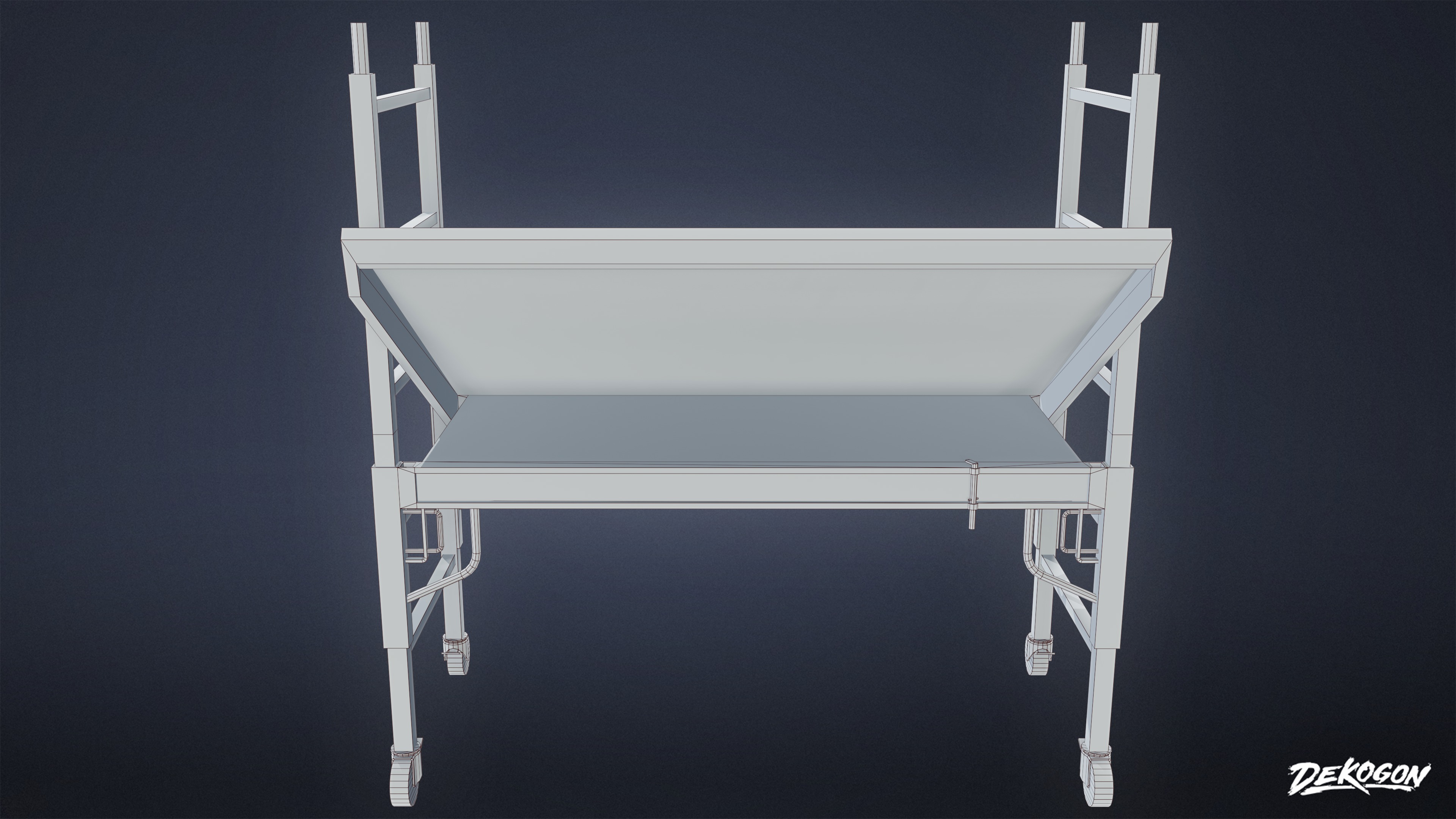 JOBSITE - Table Board 01 - LOW POLY AND NANITE Low-poly 3D model_9