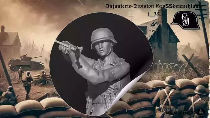 ww2 Infanterie Division Grossdeutschland covering fire2  1-35 