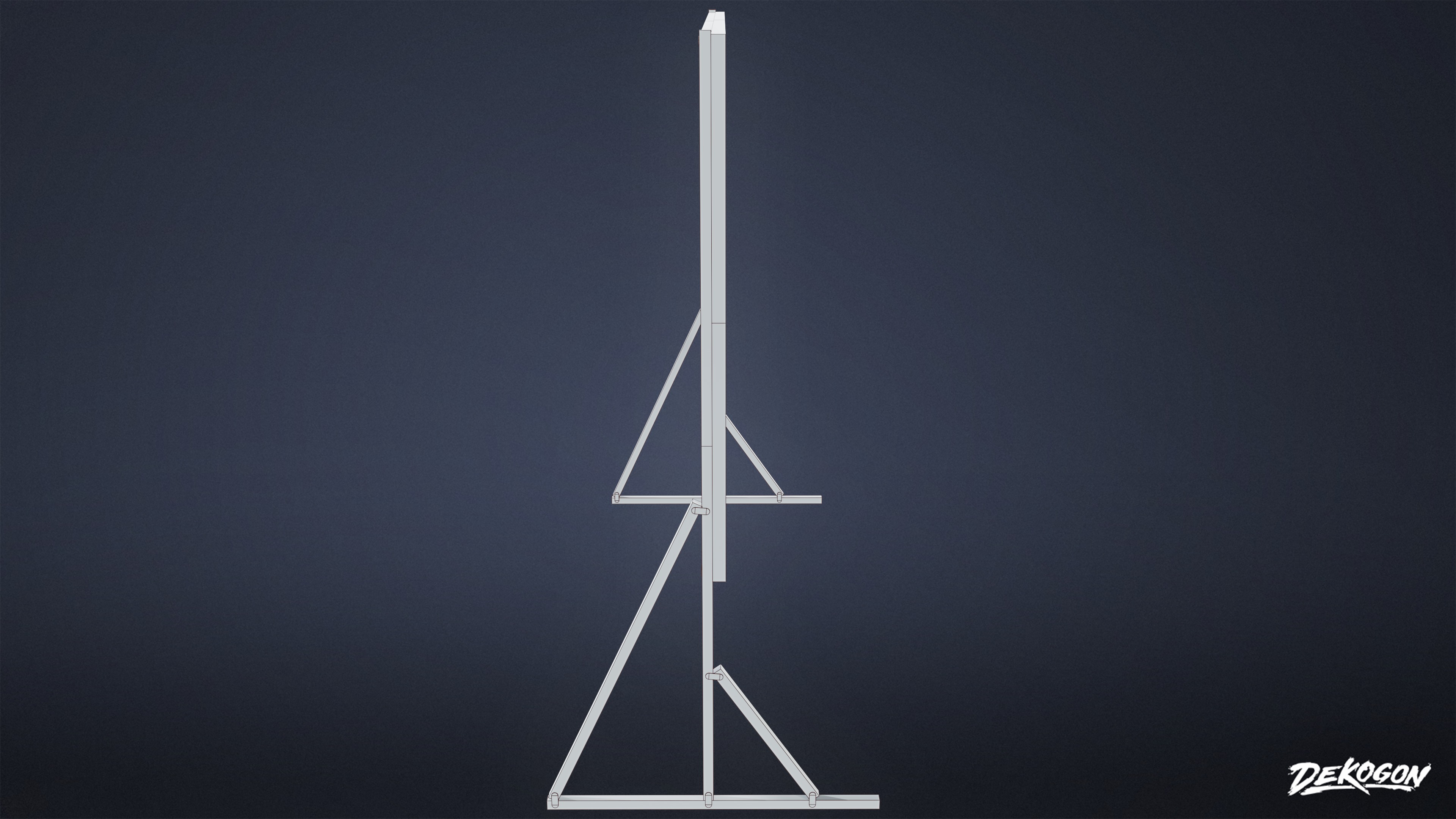 JOBSITE - Theatre Screen 01 - LOW POLY AND NANITE Low-poly 3D model_8