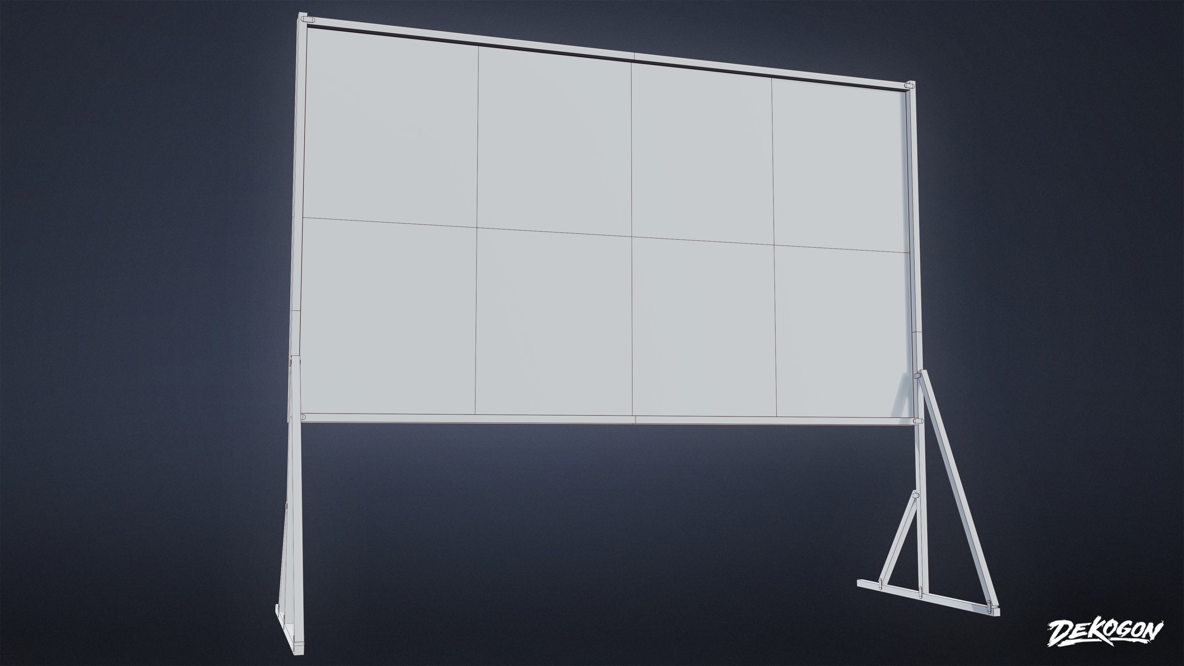 JOBSITE - Theatre Screen 01 - LOW POLY AND NANITE Low-poly 3D model_6