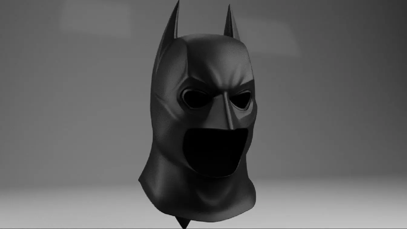 Batman Begins Cowl 3D Model 3D print model_0