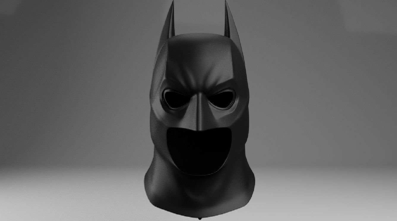 Batman Begins Cowl 3D Model 3D print model_1