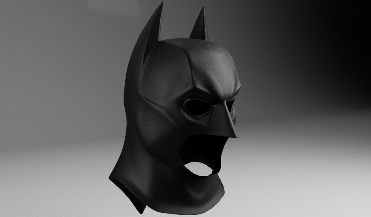 Batman Begins Cowl 3D Model 3D print model_3