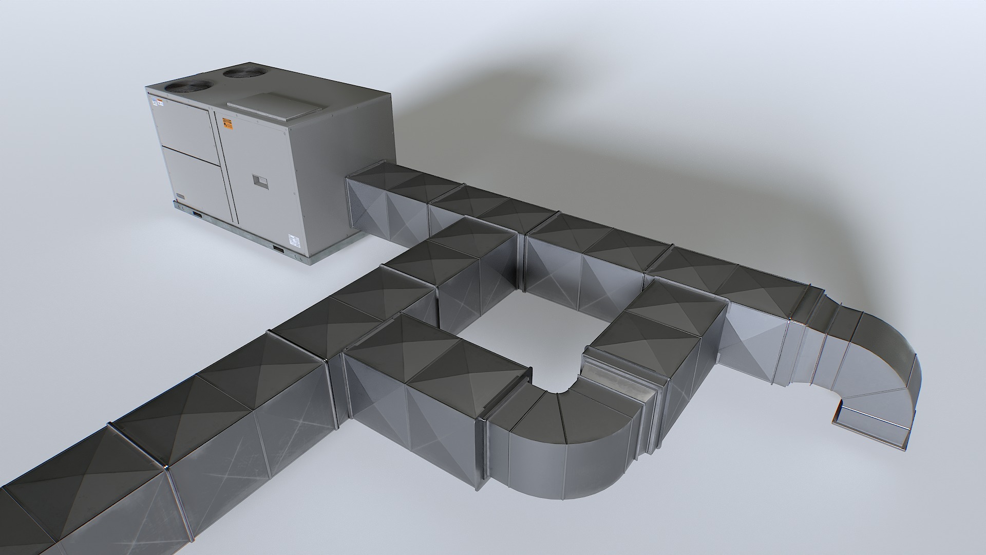 3D model Rooftop AC hvac unit VR / AR / low-poly | CGTrader