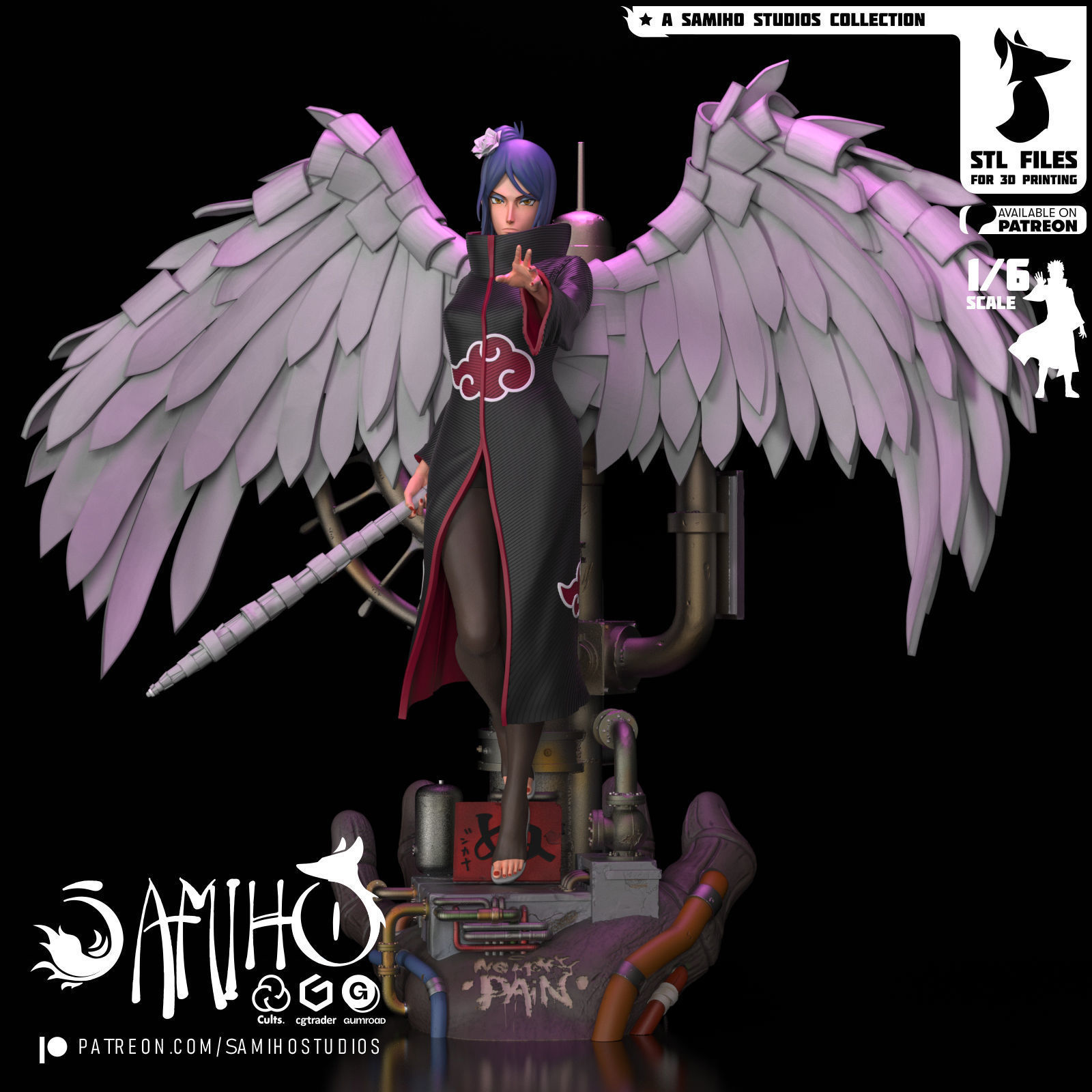 Samiho Studios - Akatsuki Bundle II  - STLs ready for printing 3D print model_3