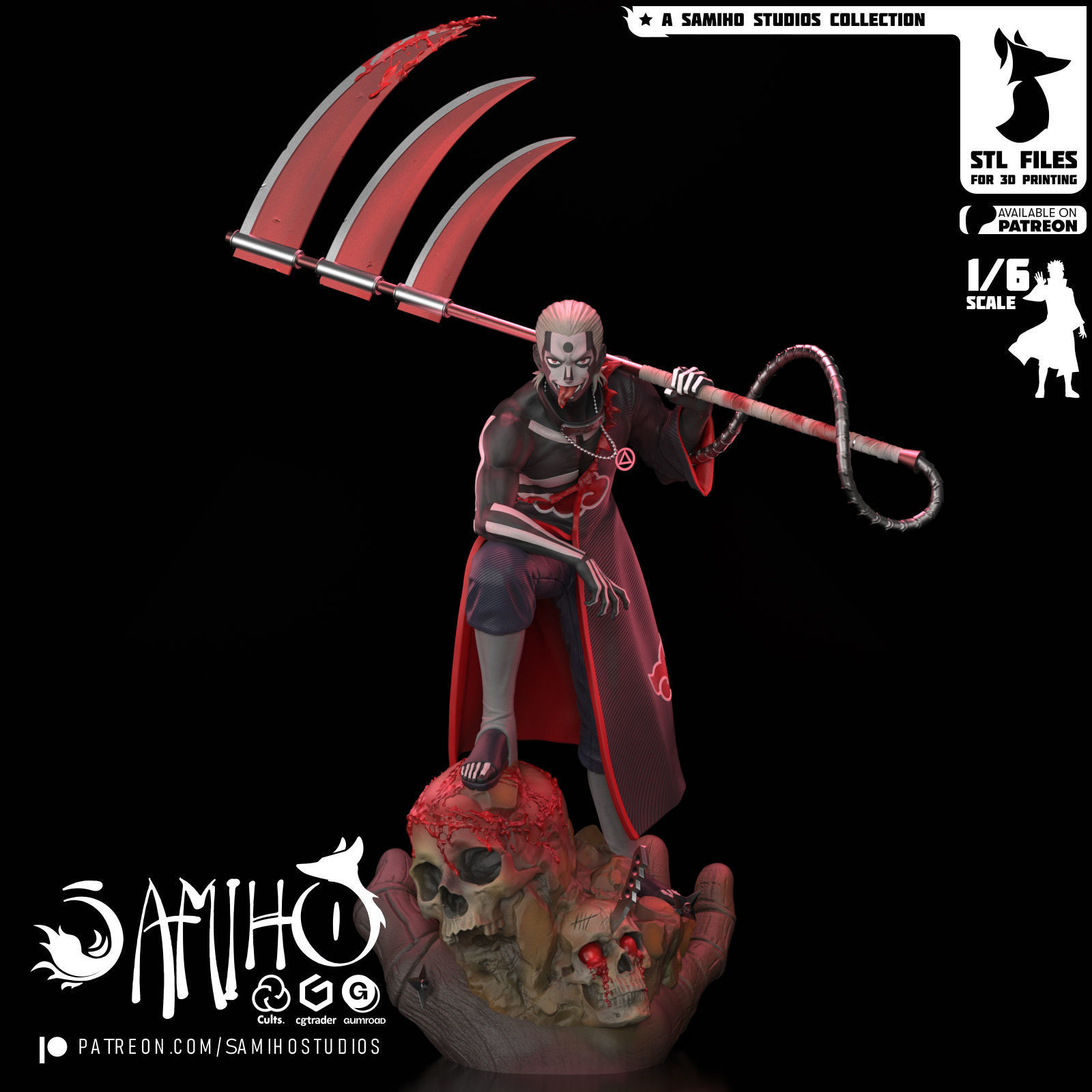 Samiho Studios - Akatsuki Bundle II  - STLs ready for printing 3D print model_4