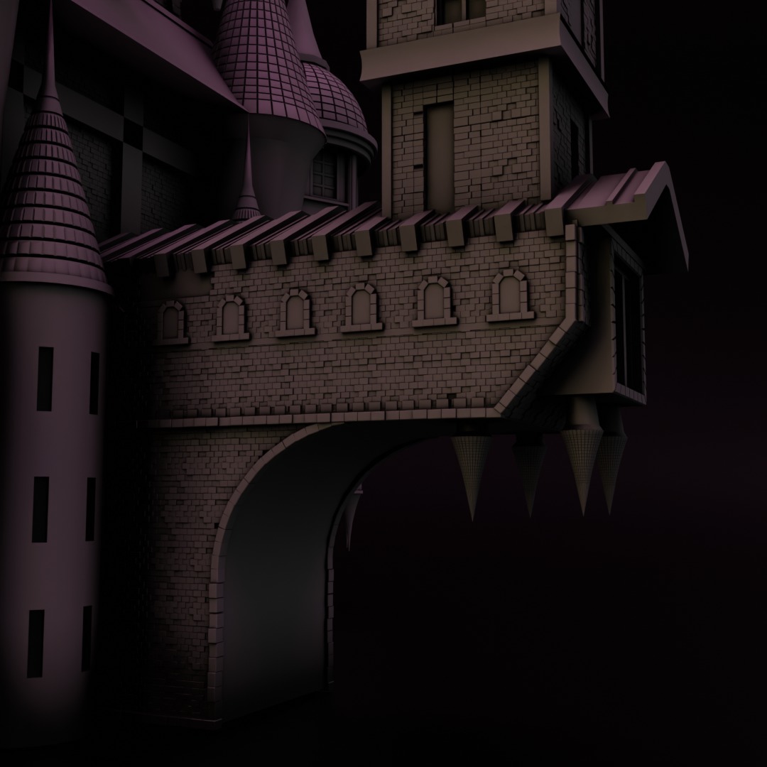 Castle from Castlevania 3D model 3D printable | CGTrader, image size:1080x1080