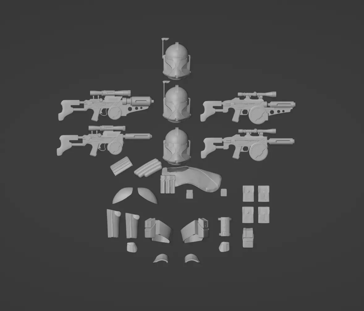 Legends ARC Trooper One-Twelfth Scale 3D Print Files 3D print model_0