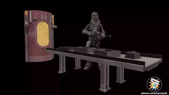  Star Wars Cloud City Incinerator for action figures