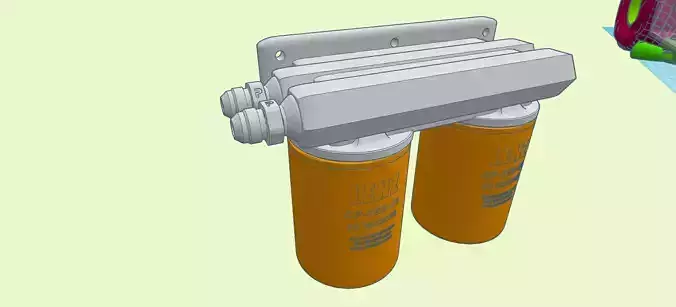 remote dual oil filter set up