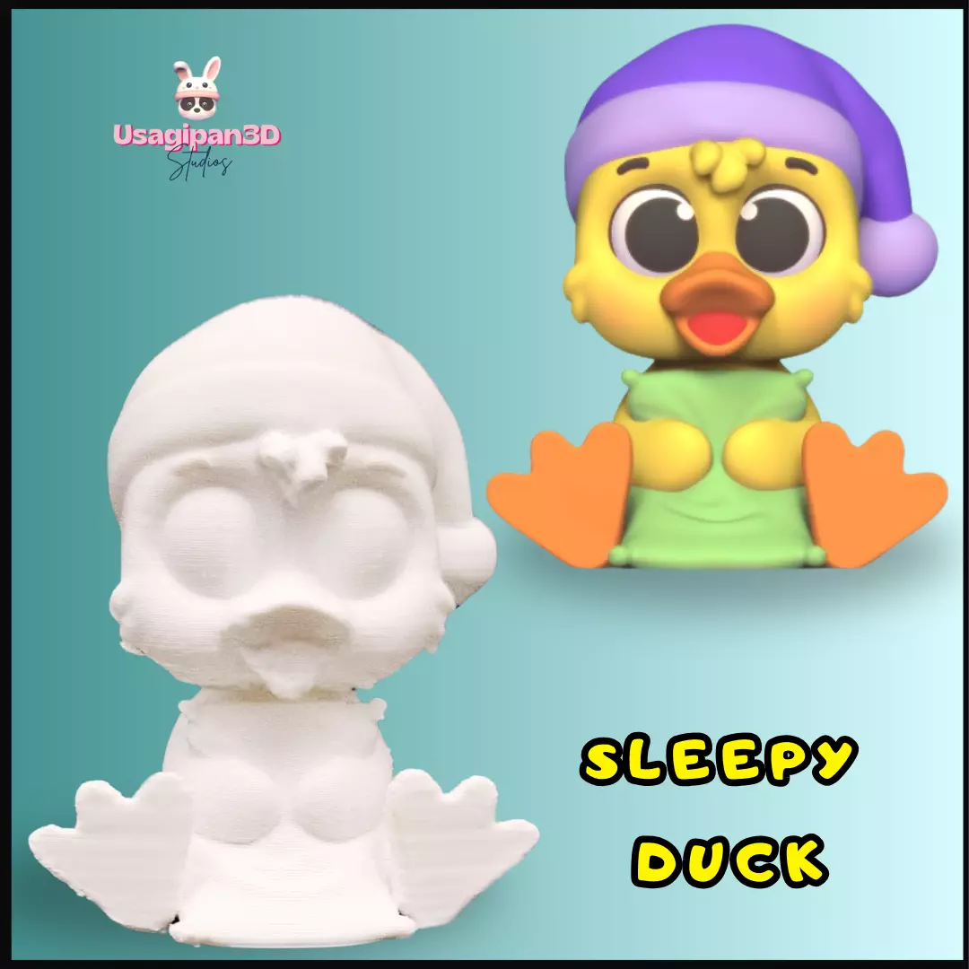 Sleepy Duck 3D print model_0