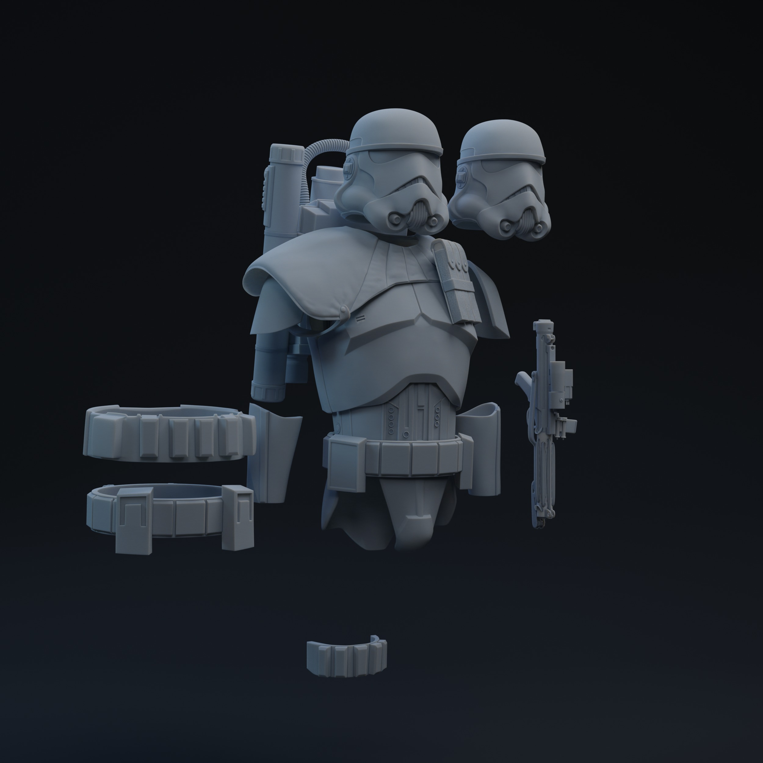 FU Trition Squad One-Twelfth Scale Kit 3D print model 3D print model_1