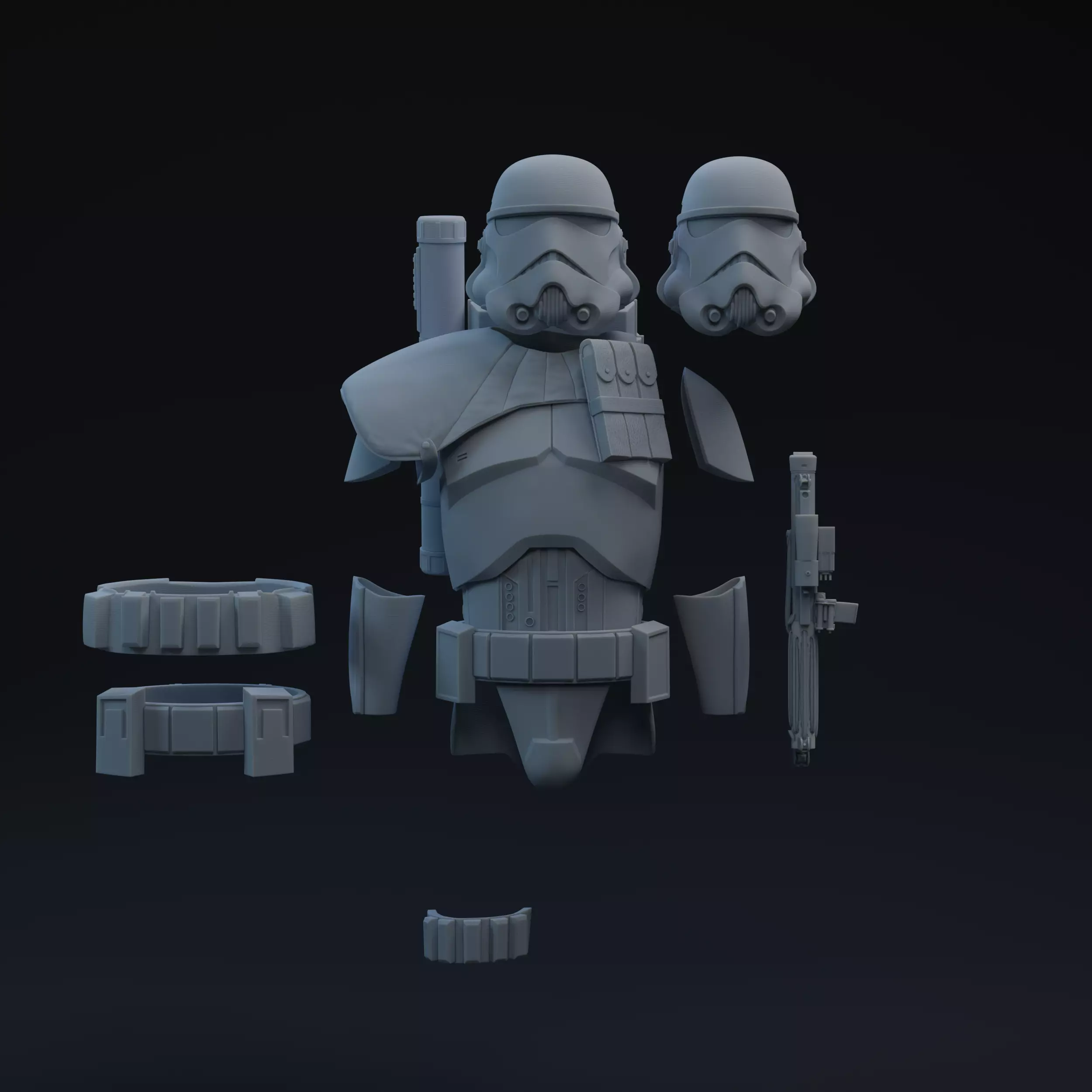 FU Trition Squad One-Twelfth Scale Kit 3D print model 3D print model_0