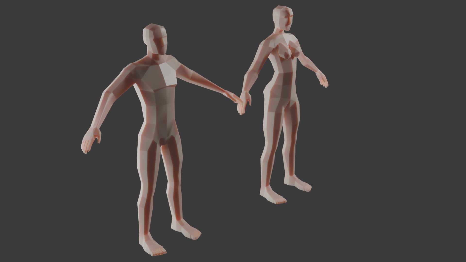Base Body Low Poly Free 3D model_1
