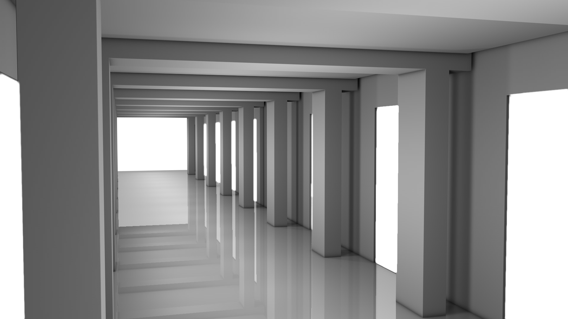 Sci Fi Corridor 3D model_4