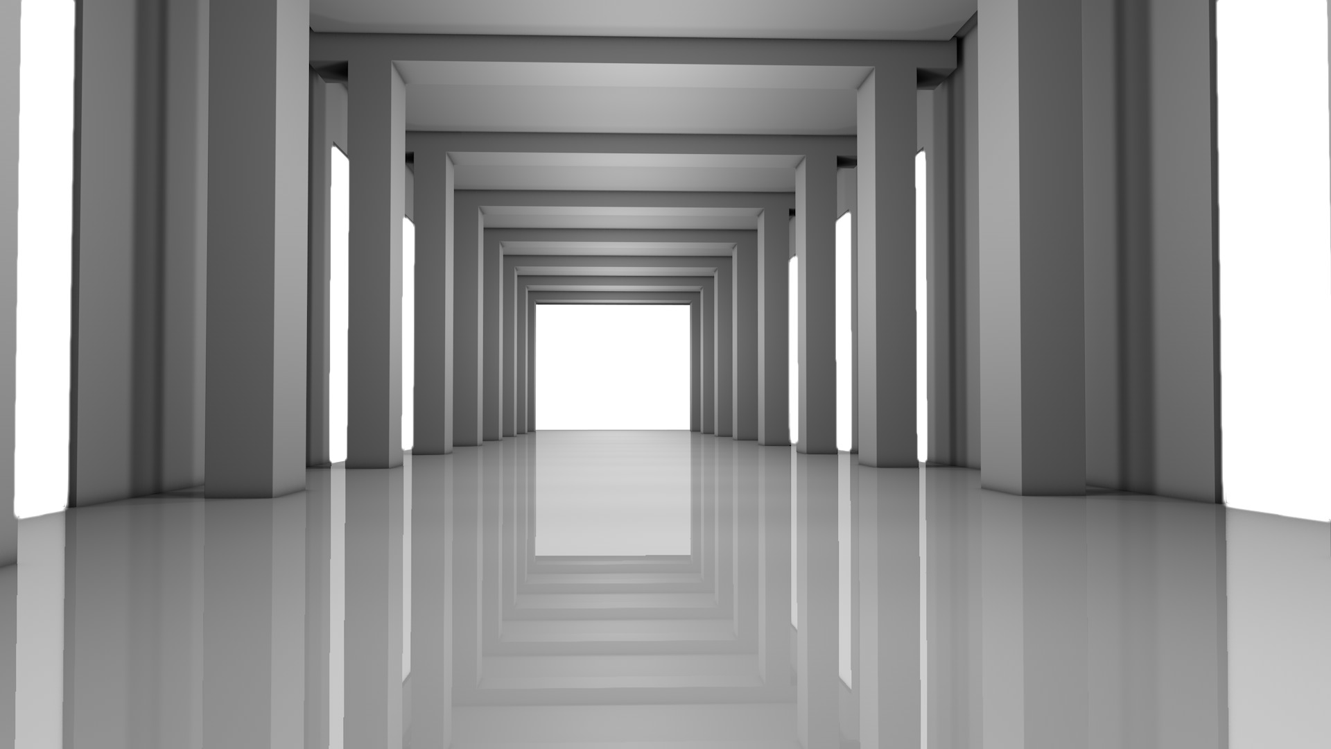 Sci Fi Corridor 3D model_6