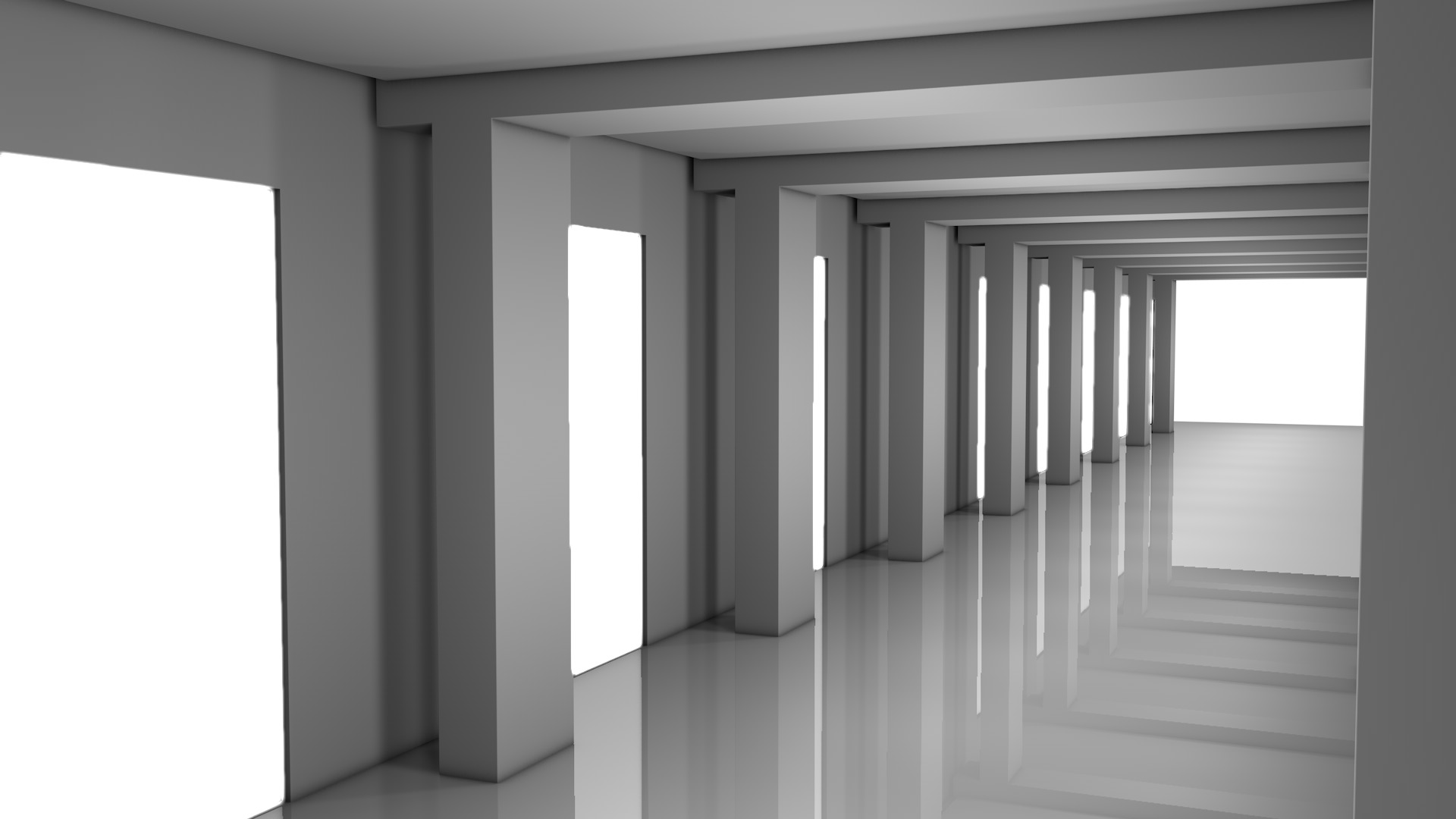 Sci Fi Corridor 3D model_7