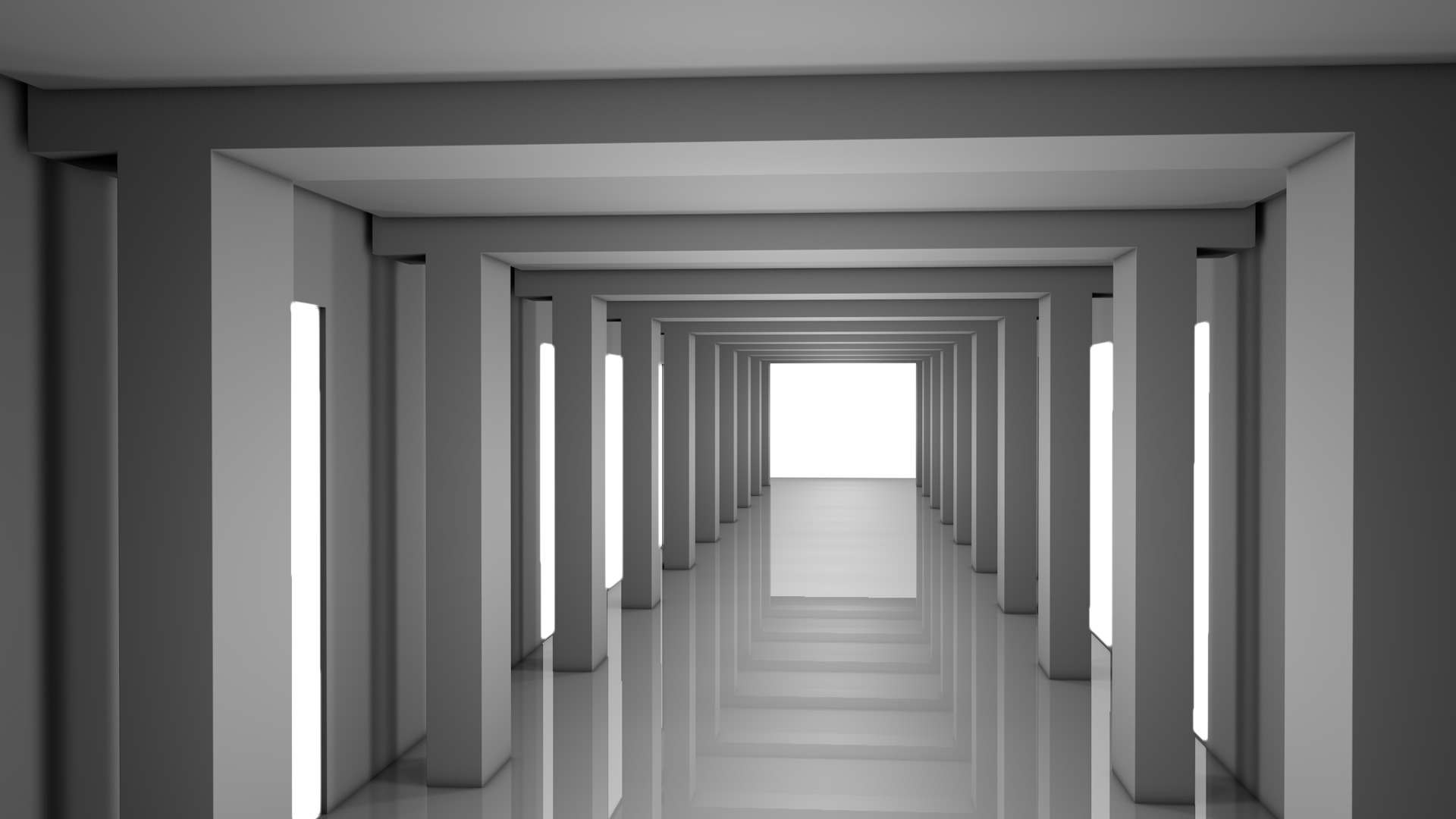 Sci Fi Corridor 3D model_3