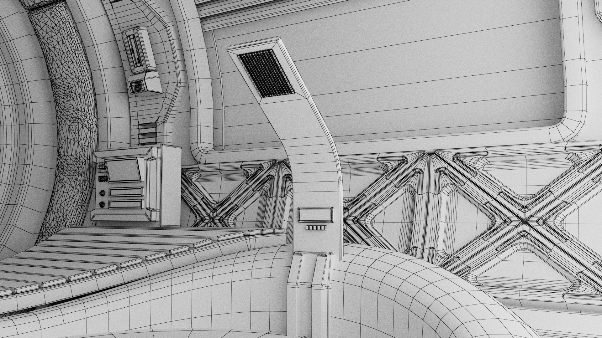 Spaceship Bathroom 3D model_9