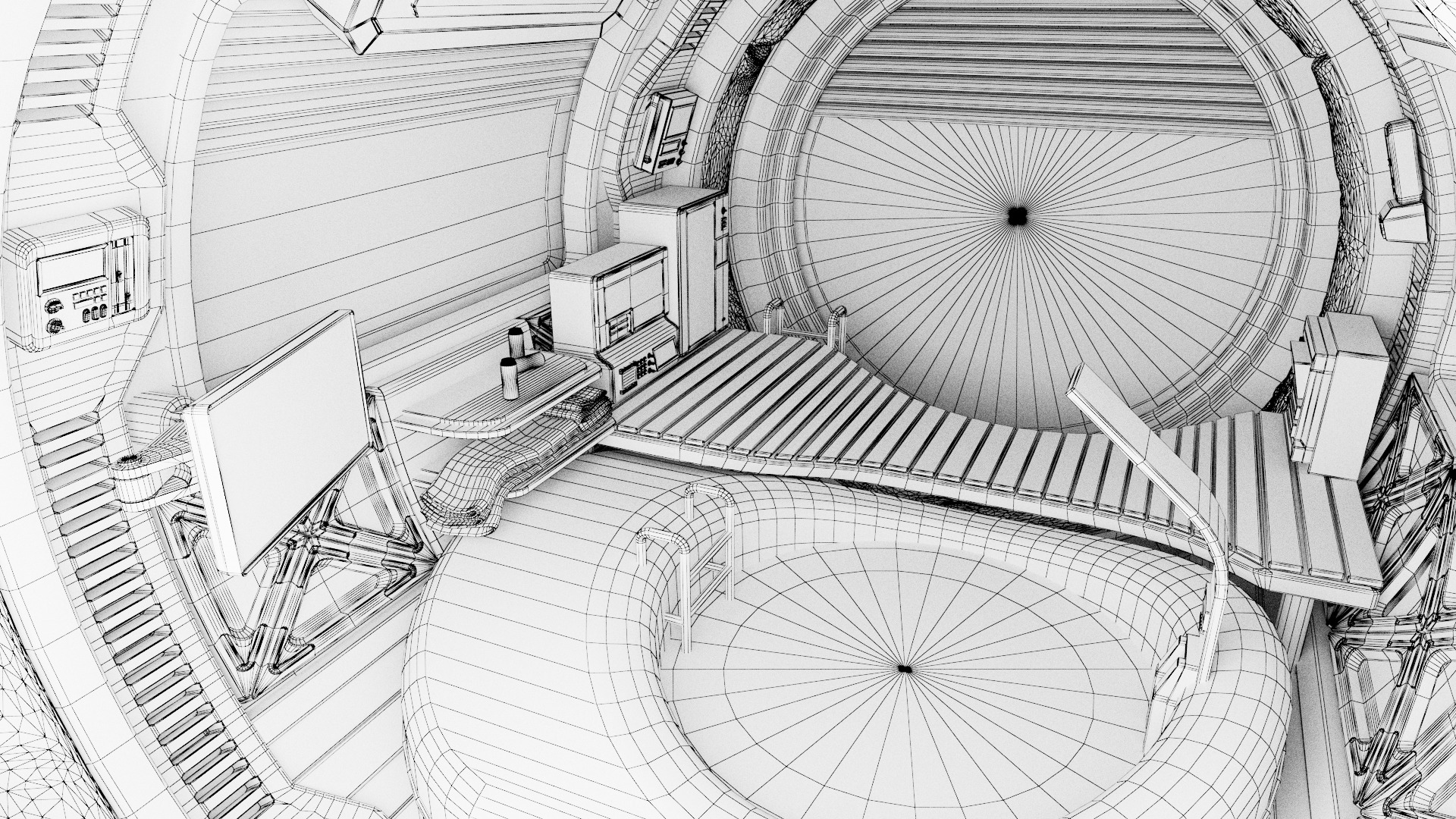 Spaceship Bathroom 3D model_8