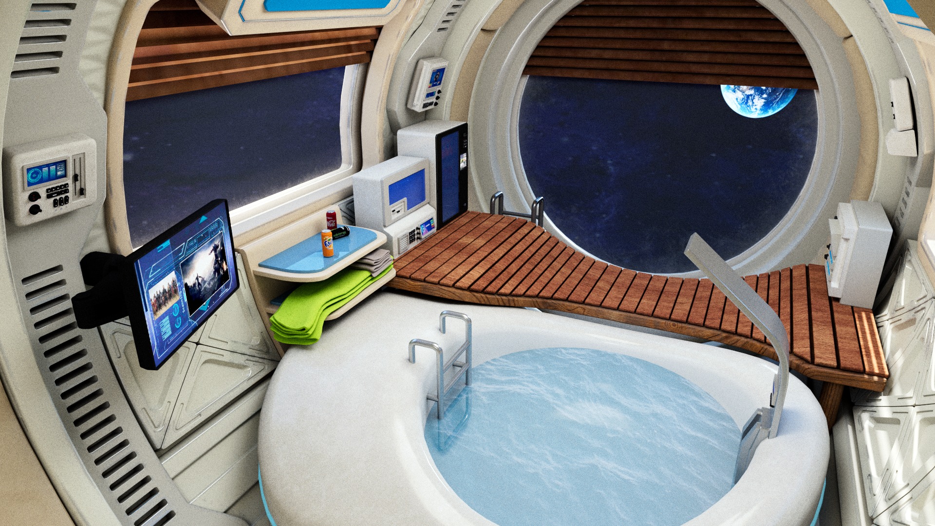Spaceship Bathroom 3D model_2