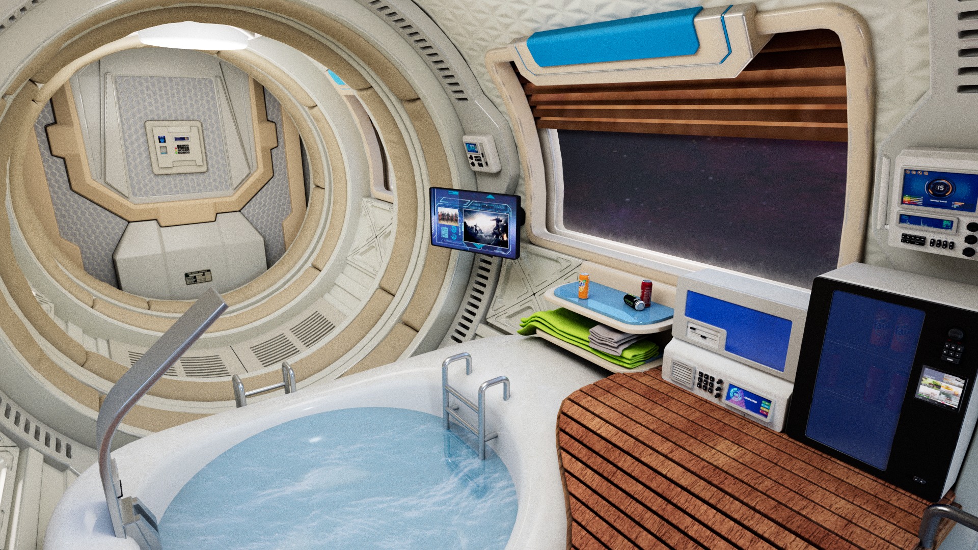 Spaceship Bathroom 3D model_4