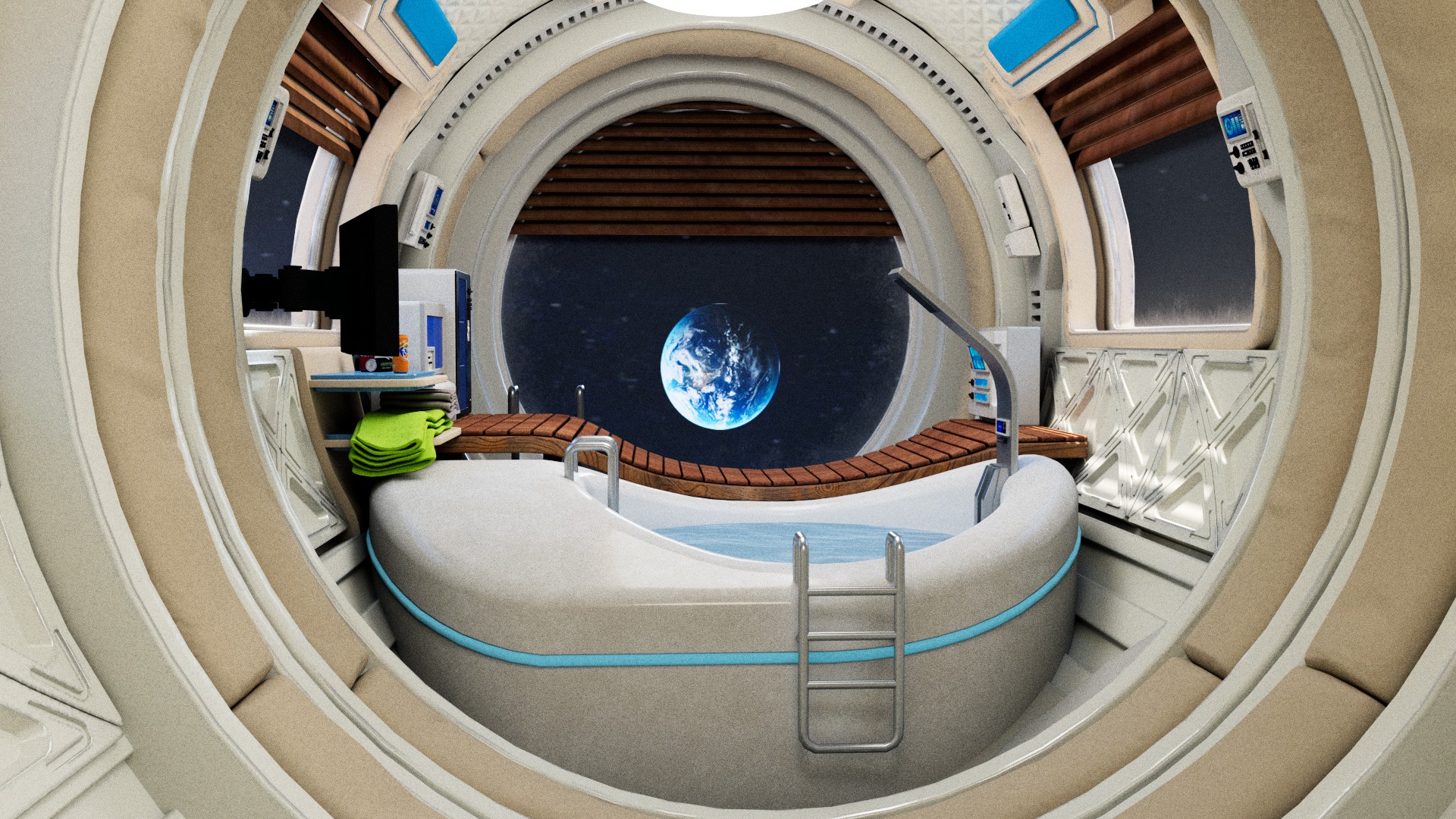 Spaceship Bathroom 3D model_1
