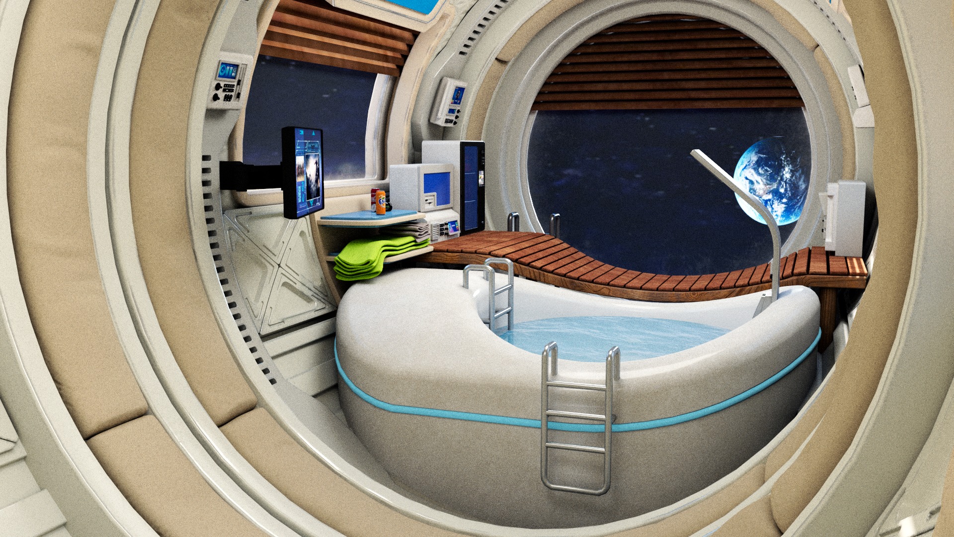 Spaceship Bathroom 3D model_5