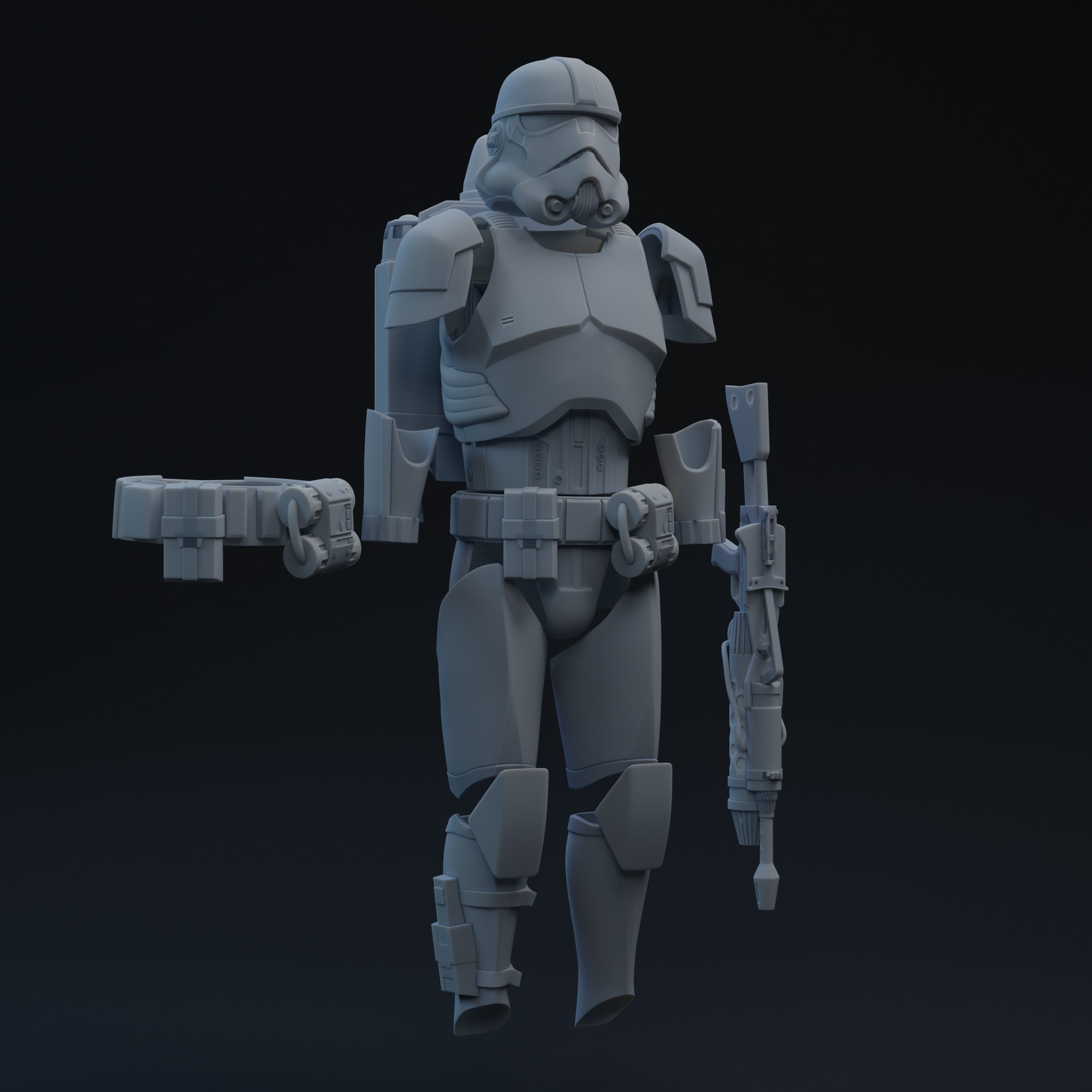 FU Trition Jumptrooper One-Twelfth Scale Kit 3D print model 3D print model_1