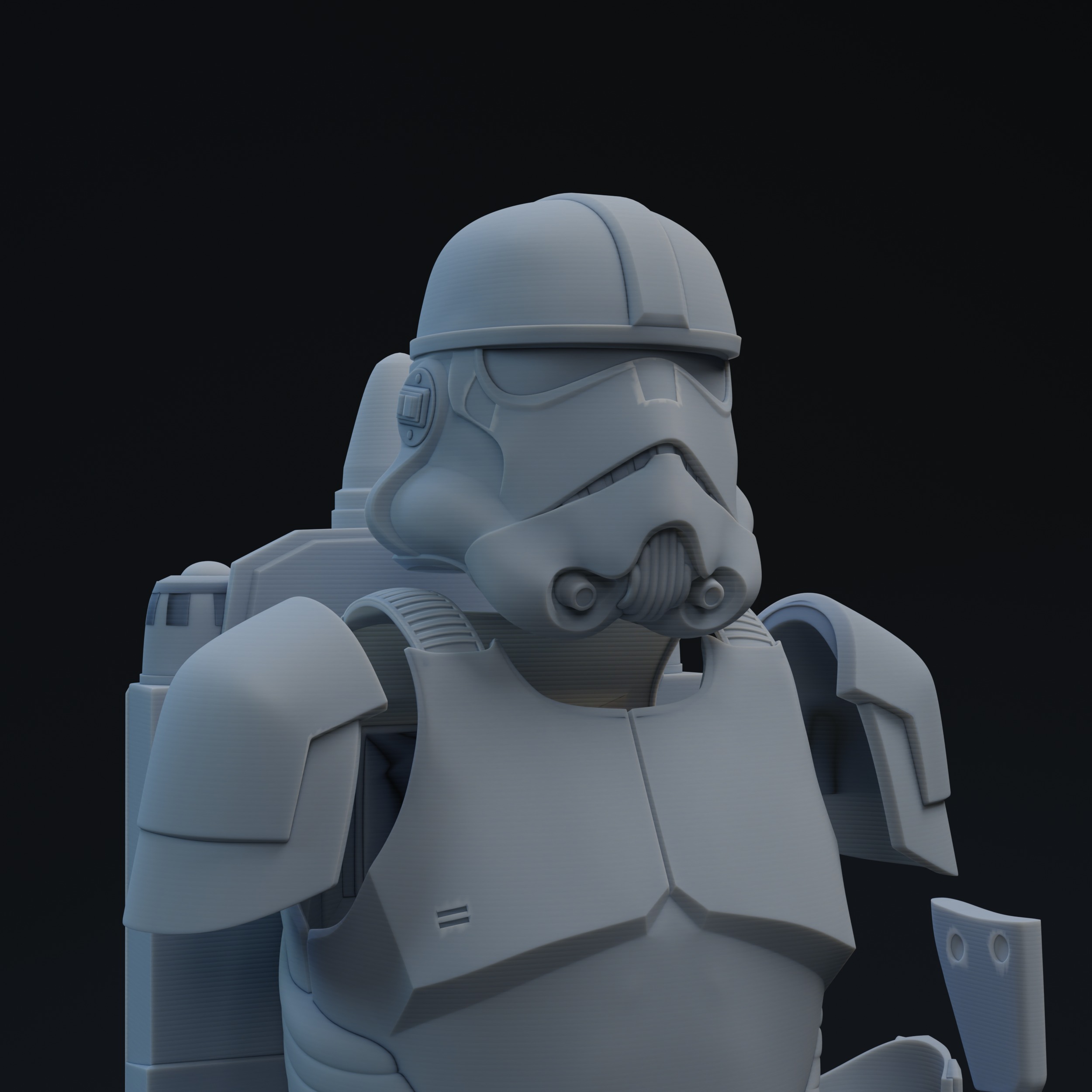 FU Trition Jumptrooper One-Twelfth Scale Kit 3D print model 3D print model_3