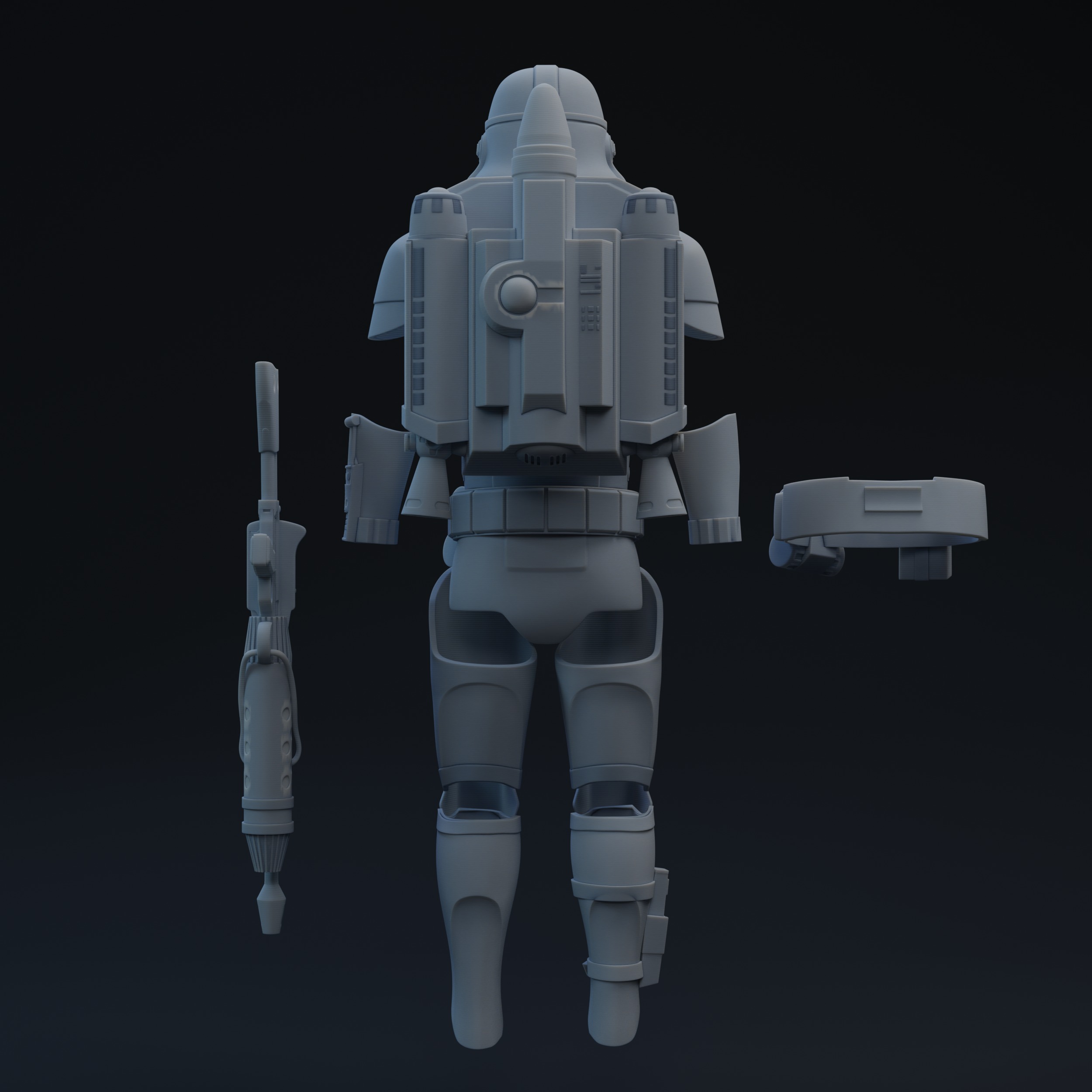 FU Trition Jumptrooper One-Twelfth Scale Kit 3D print model 3D print model_2