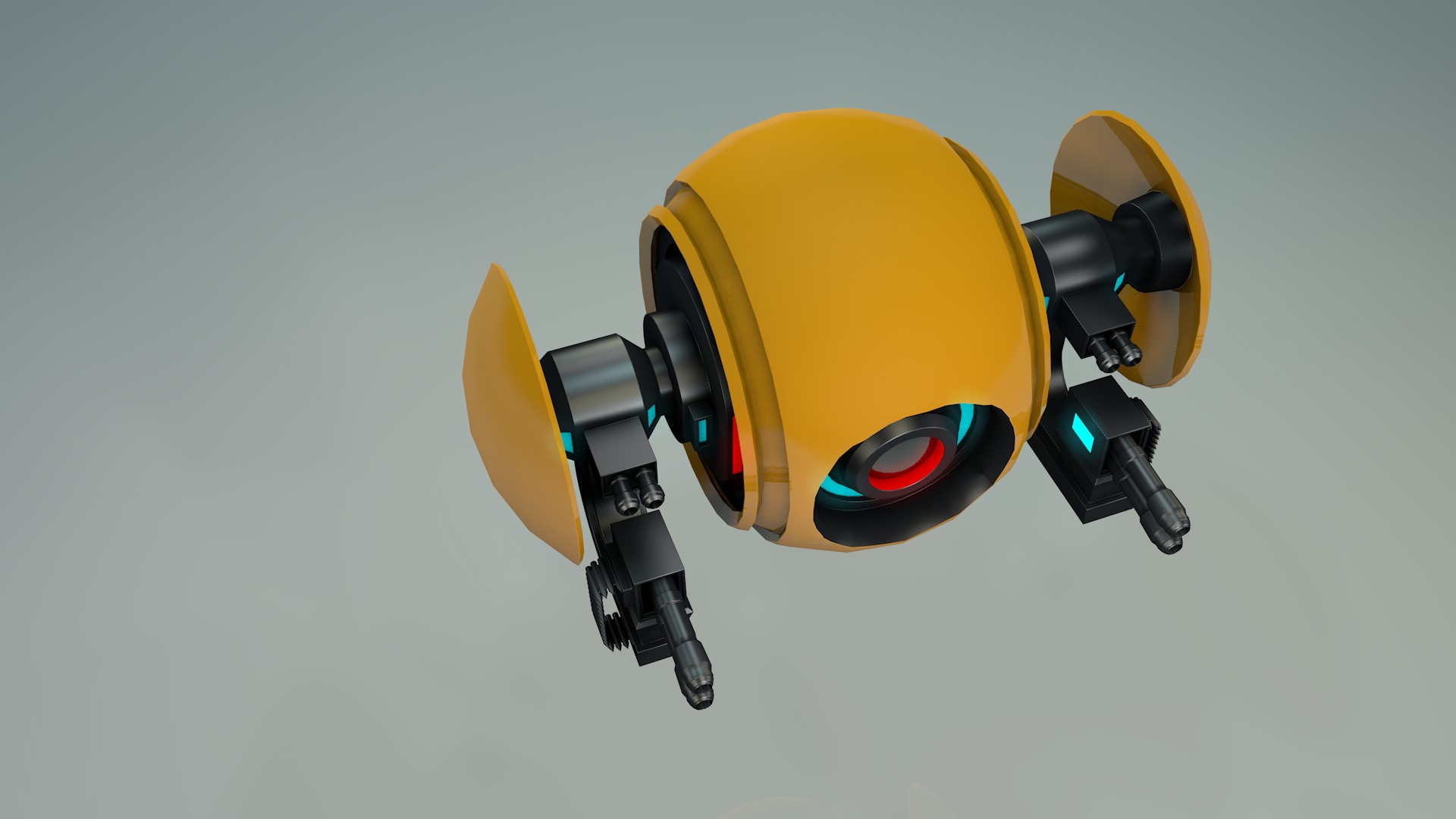 Sci Fi Drone 3D model_2