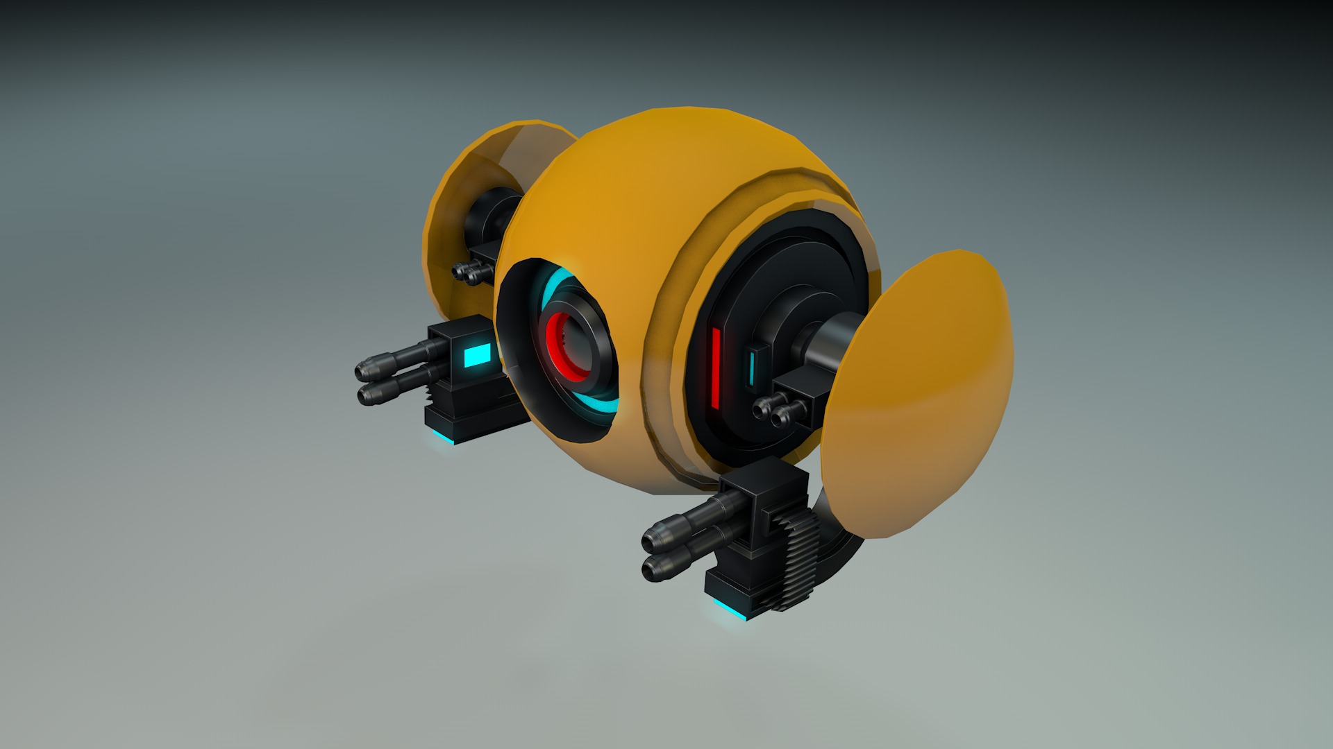 Sci Fi Drone 3D model_4