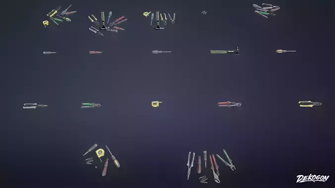 JOBSITE - Tool Set 01 - LOW POLY AND NANITE