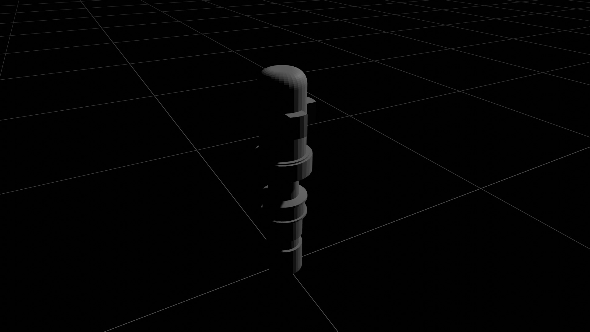 Void Decoration Pilar Low-poly 3D model_4