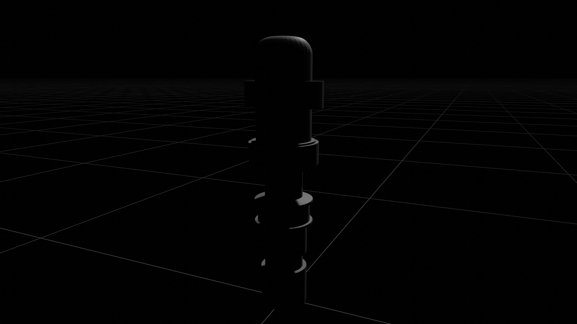 Void Decoration Pilar Low-poly 3D model_5