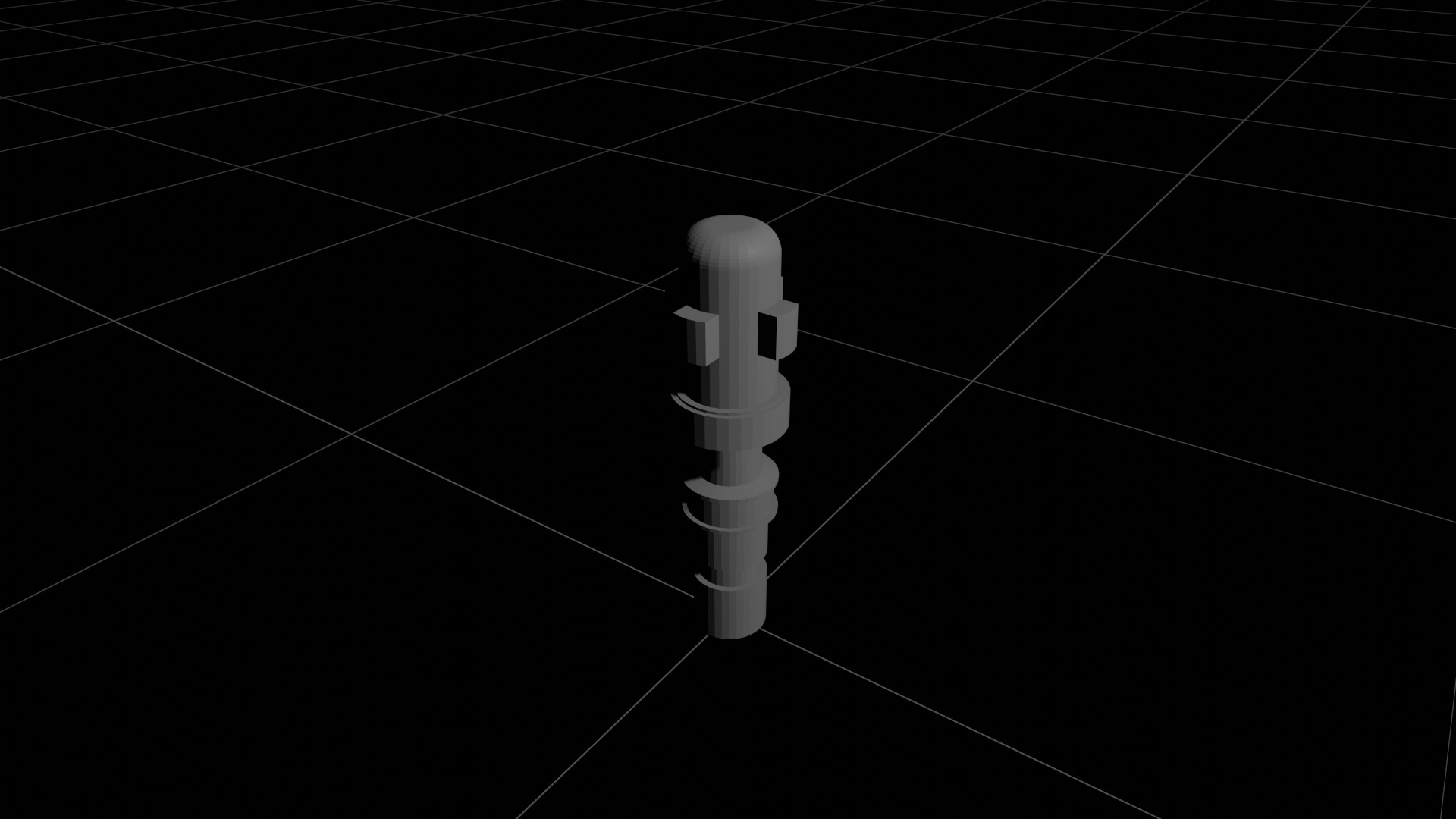 Void Decoration Pilar Low-poly 3D model_3